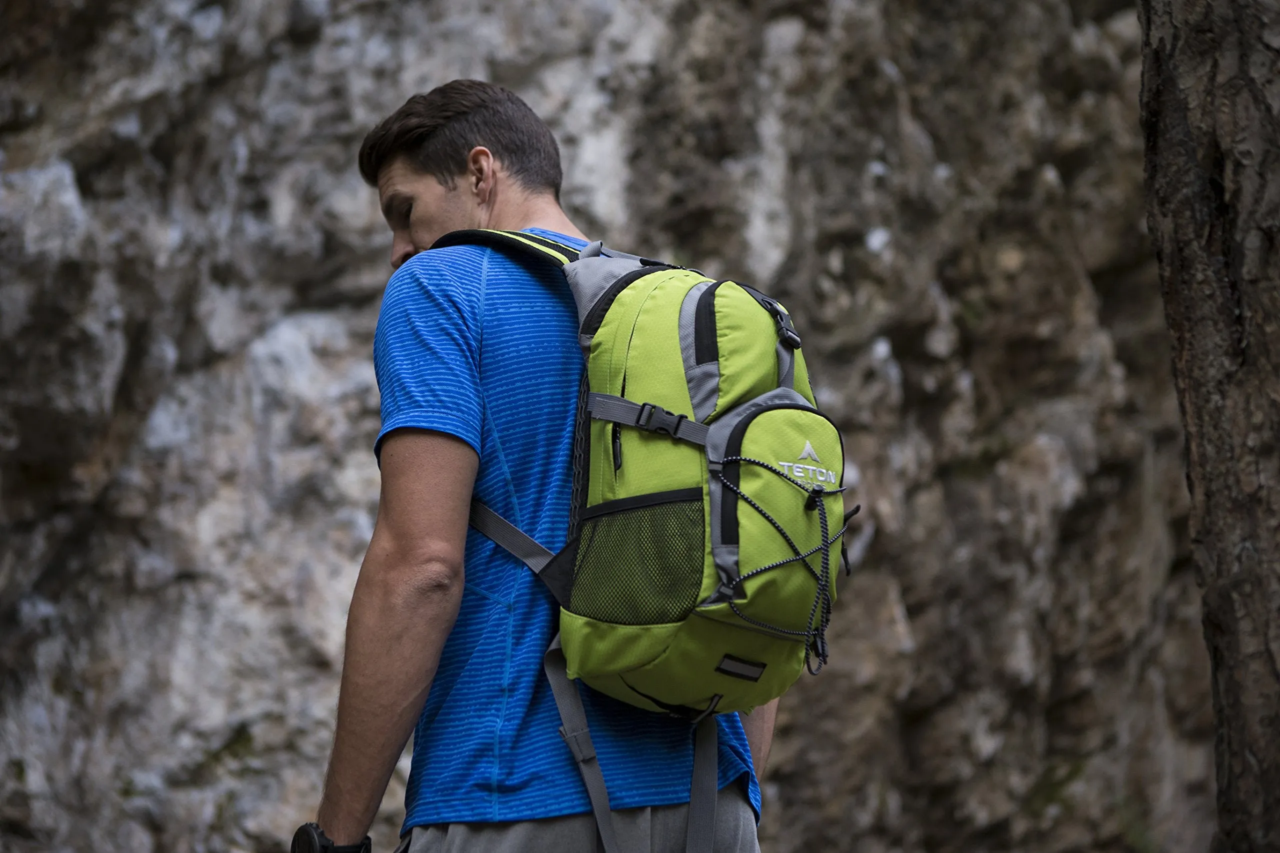 TETON Sports Oasis 1100 Hydration Pack | Free 2-Liter Hydration Bladder | Backpack design great for Hiking, Running, Cycling, and Climbing | Bright Green