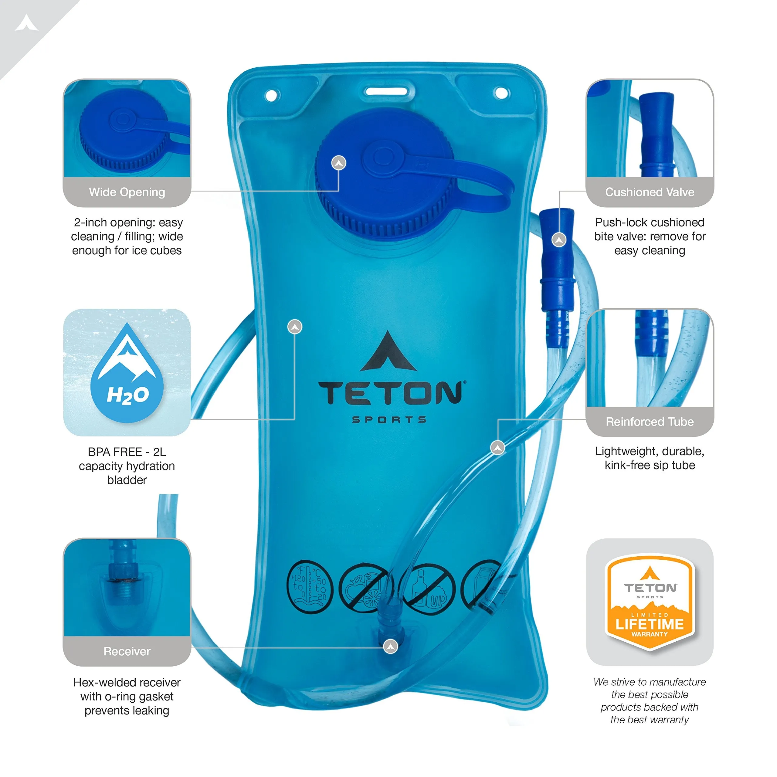 TETON Sports Oasis 1100 Hydration Pack | Free 2-Liter Hydration Bladder | Backpack design great for Hiking, Running, Cycling, and Climbing | Bright Green