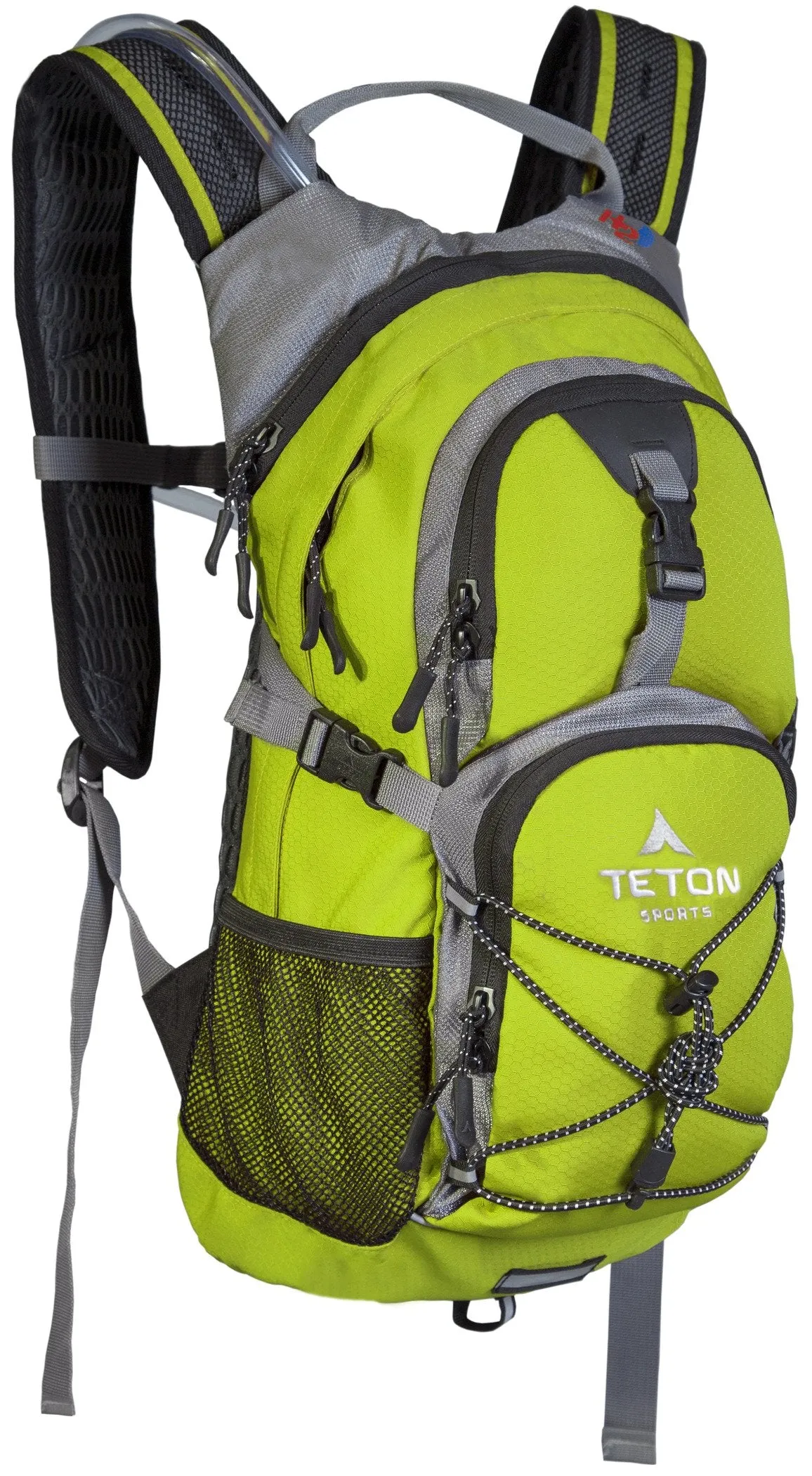 TETON Sports Oasis 1100 Hydration Pack | Free 2-Liter Hydration Bladder | Backpack design great for Hiking, Running, Cycling, and Climbing | Bright Green