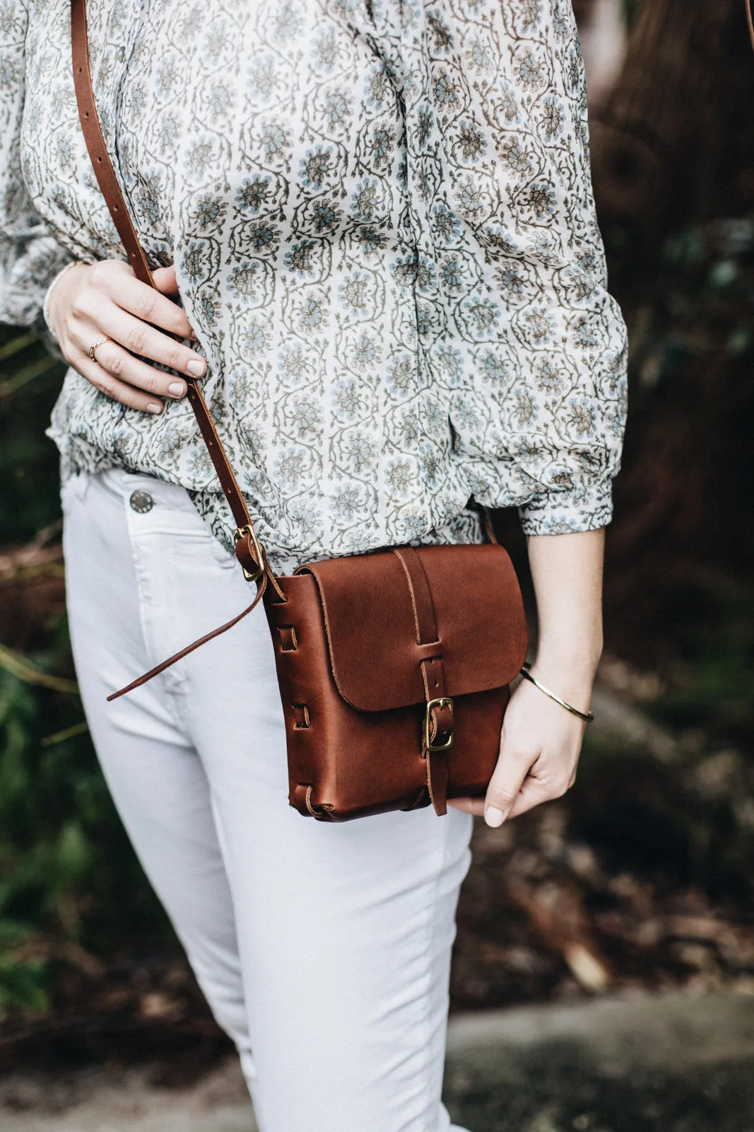 The Petite Satchel in Caramel