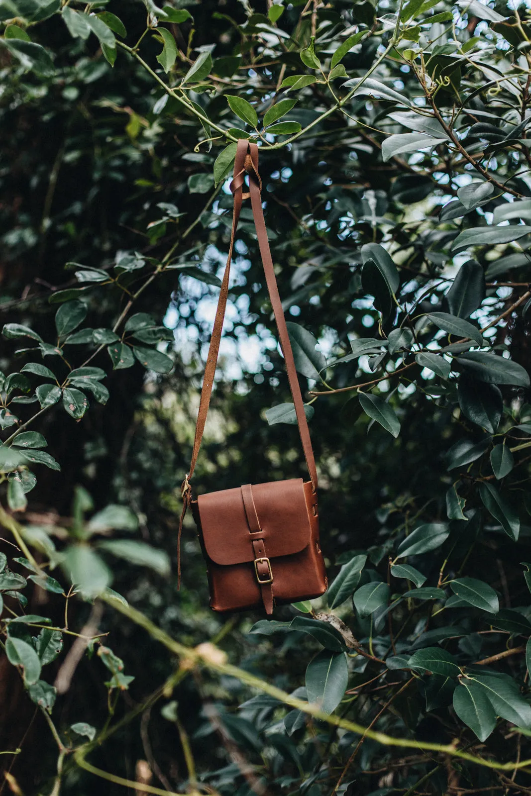 The Petite Satchel in Caramel