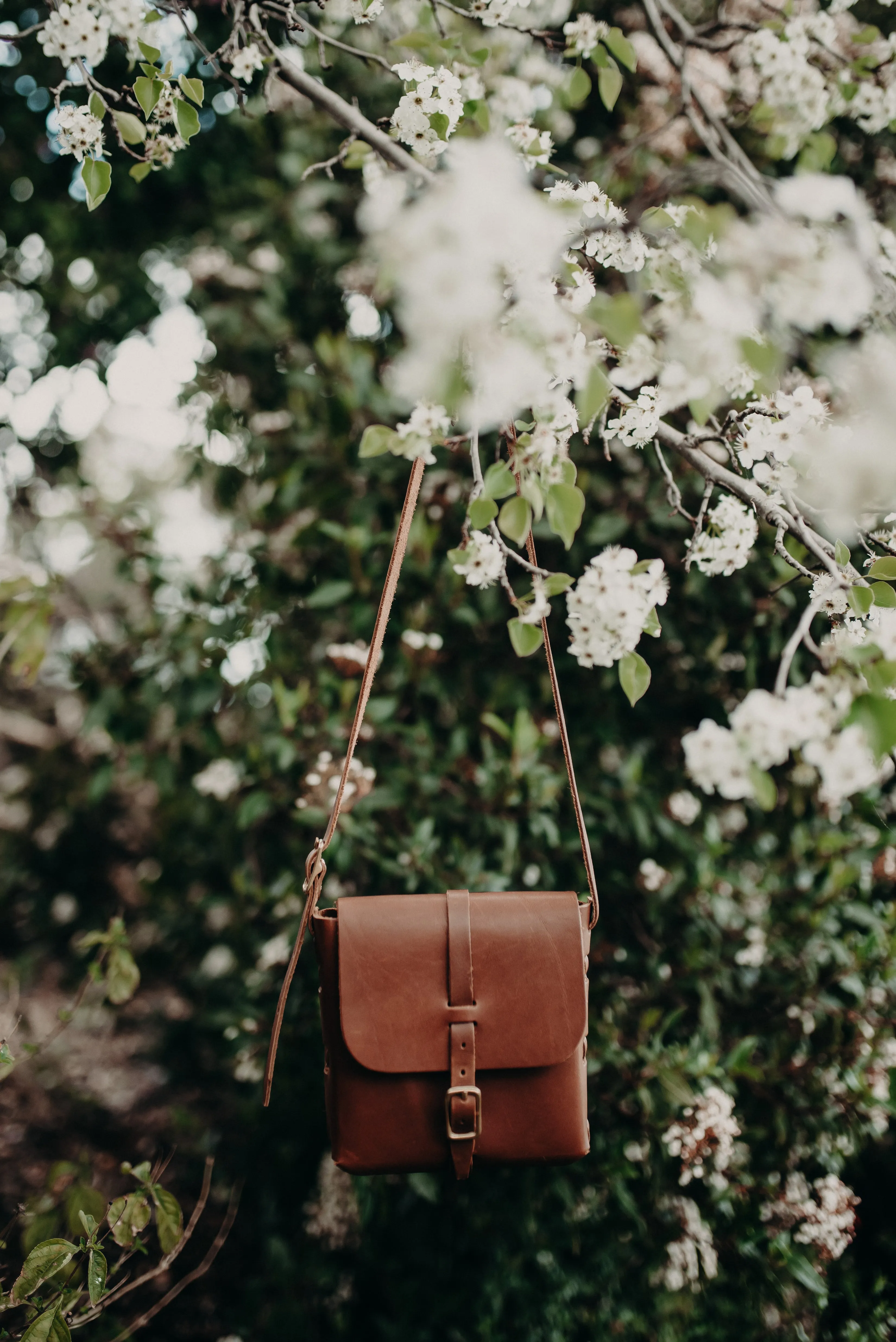 The Petite Satchel in Caramel