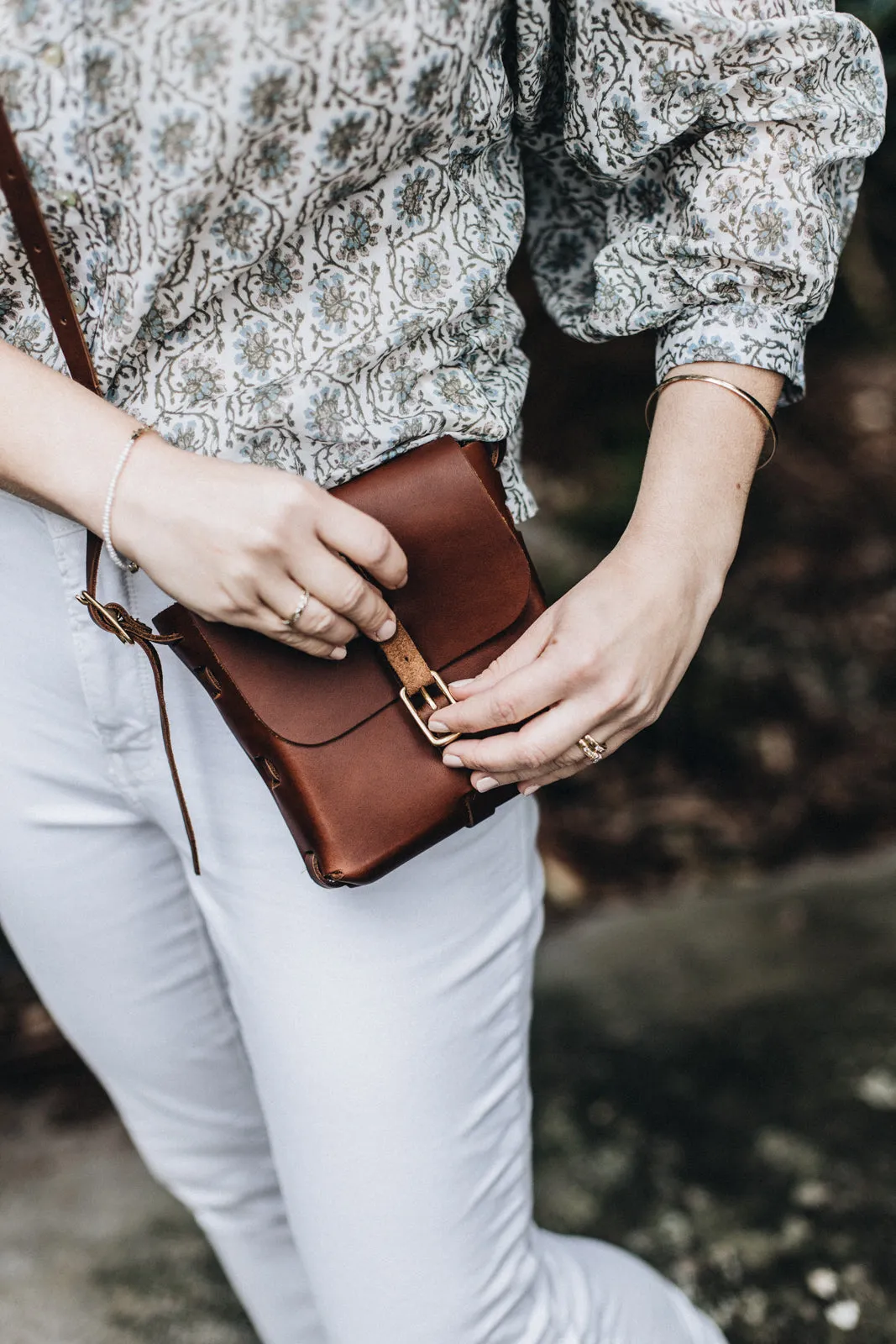 The Petite Satchel in Caramel