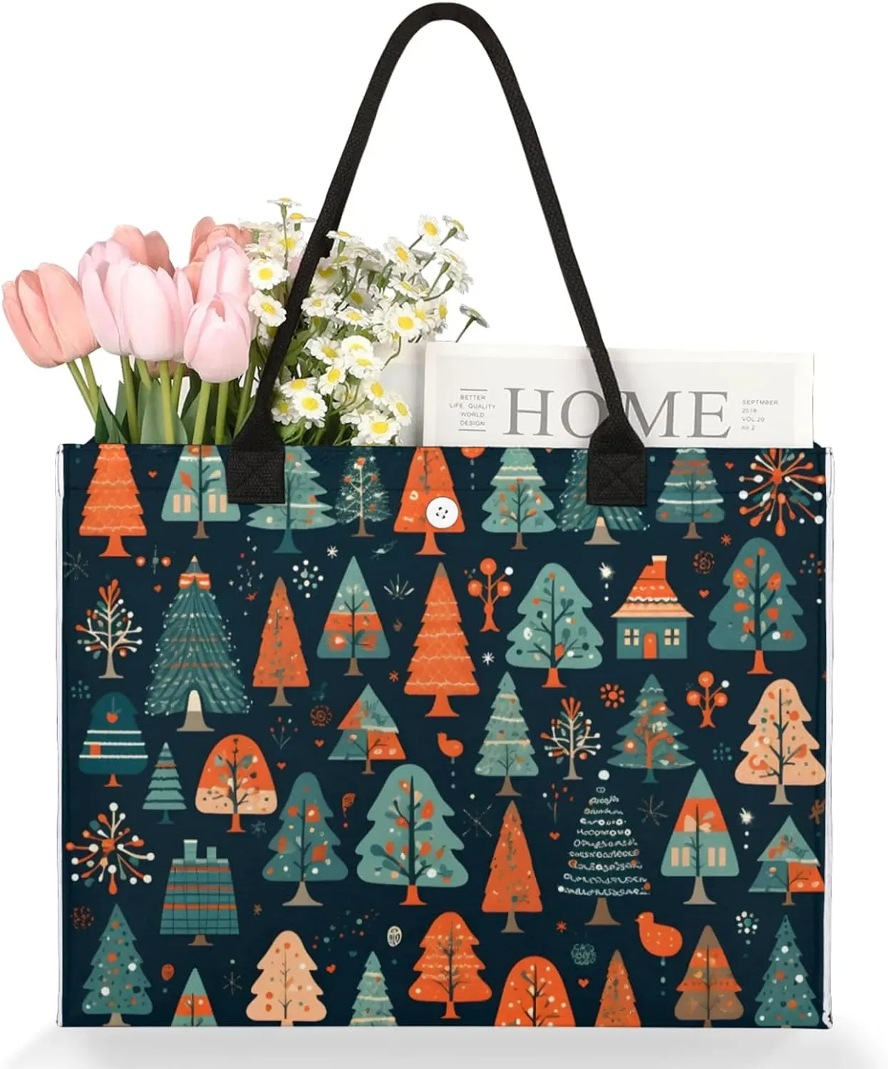 Tote Bag for Women Reusable Canvas Shoulder Bag