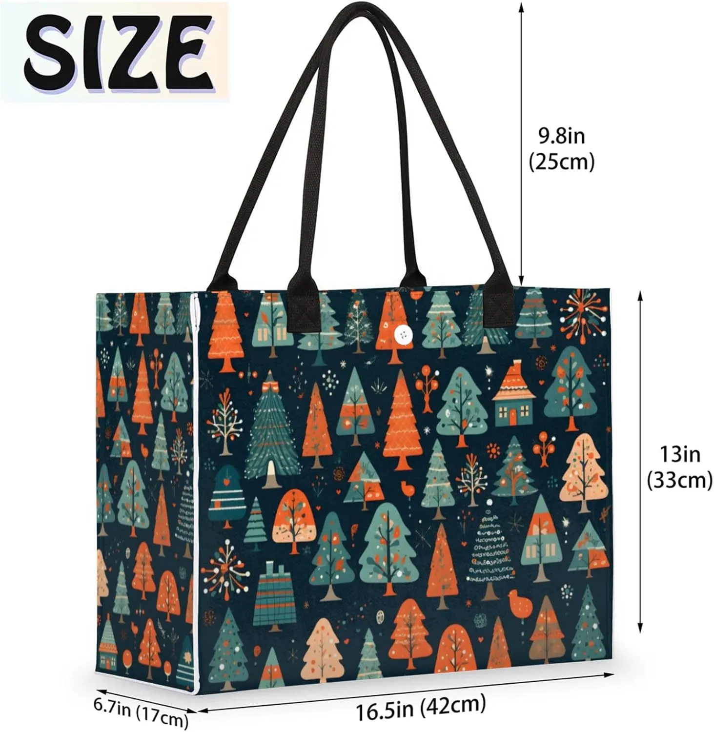 Tote Bag for Women Reusable Canvas Shoulder Bag