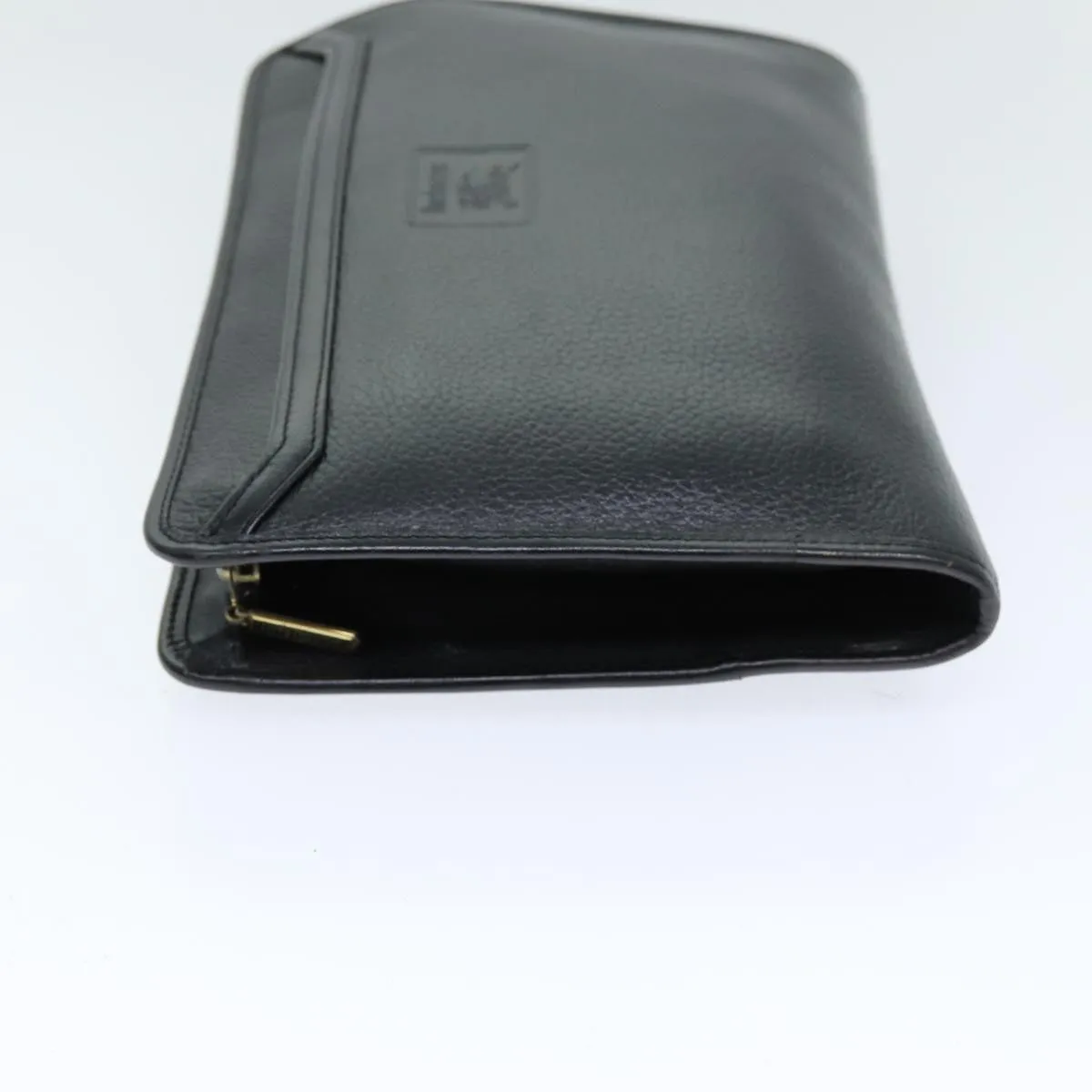 Trendy Inspired Burberryss Clutch Bag Leather Black Auth Bs14646