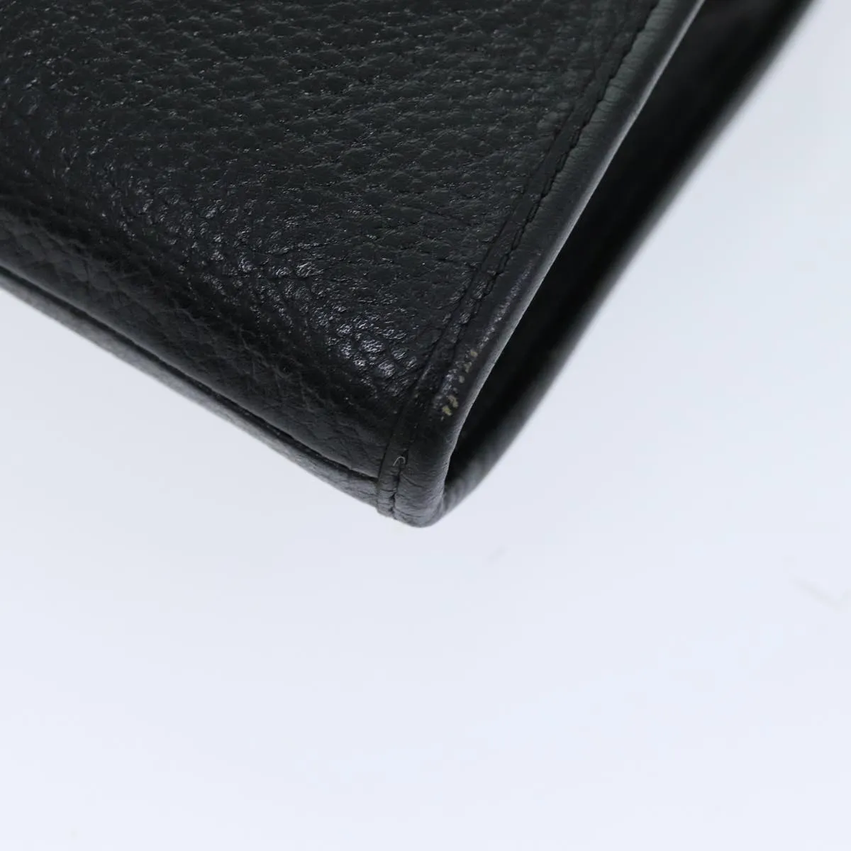 Trendy Inspired Burberryss Clutch Bag Leather Black Auth Bs14646