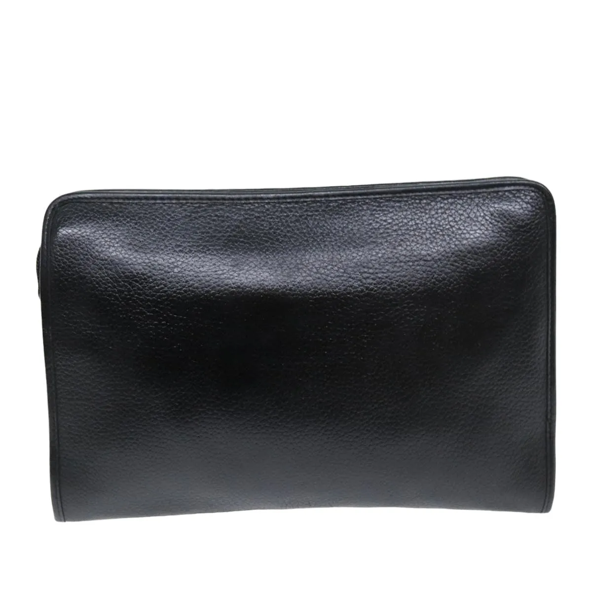 Trendy Inspired Burberryss Clutch Bag Leather Black Auth Bs14646