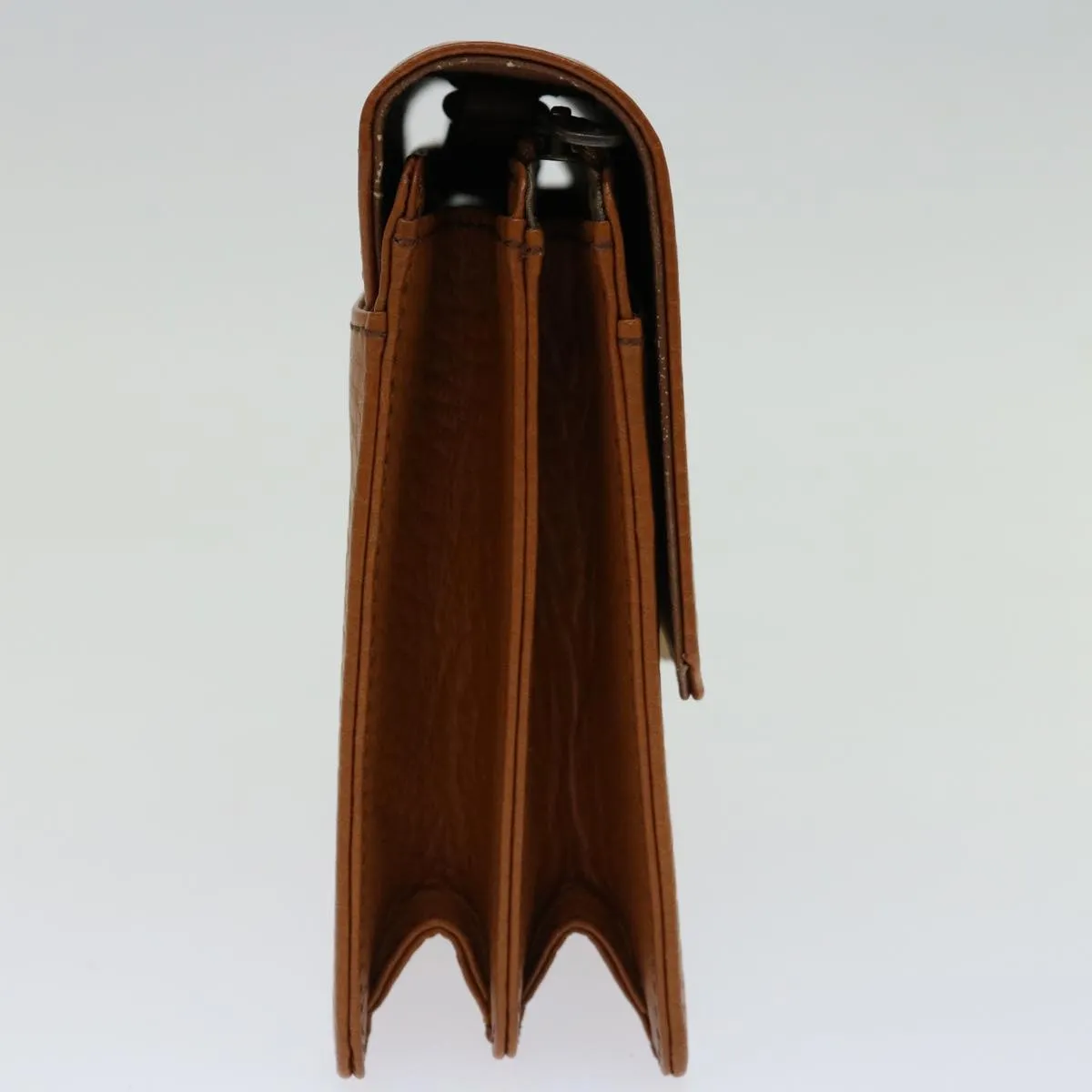 Trendy Inspired Burberryss Clutch Bag Leather Brown Auth Bs12584