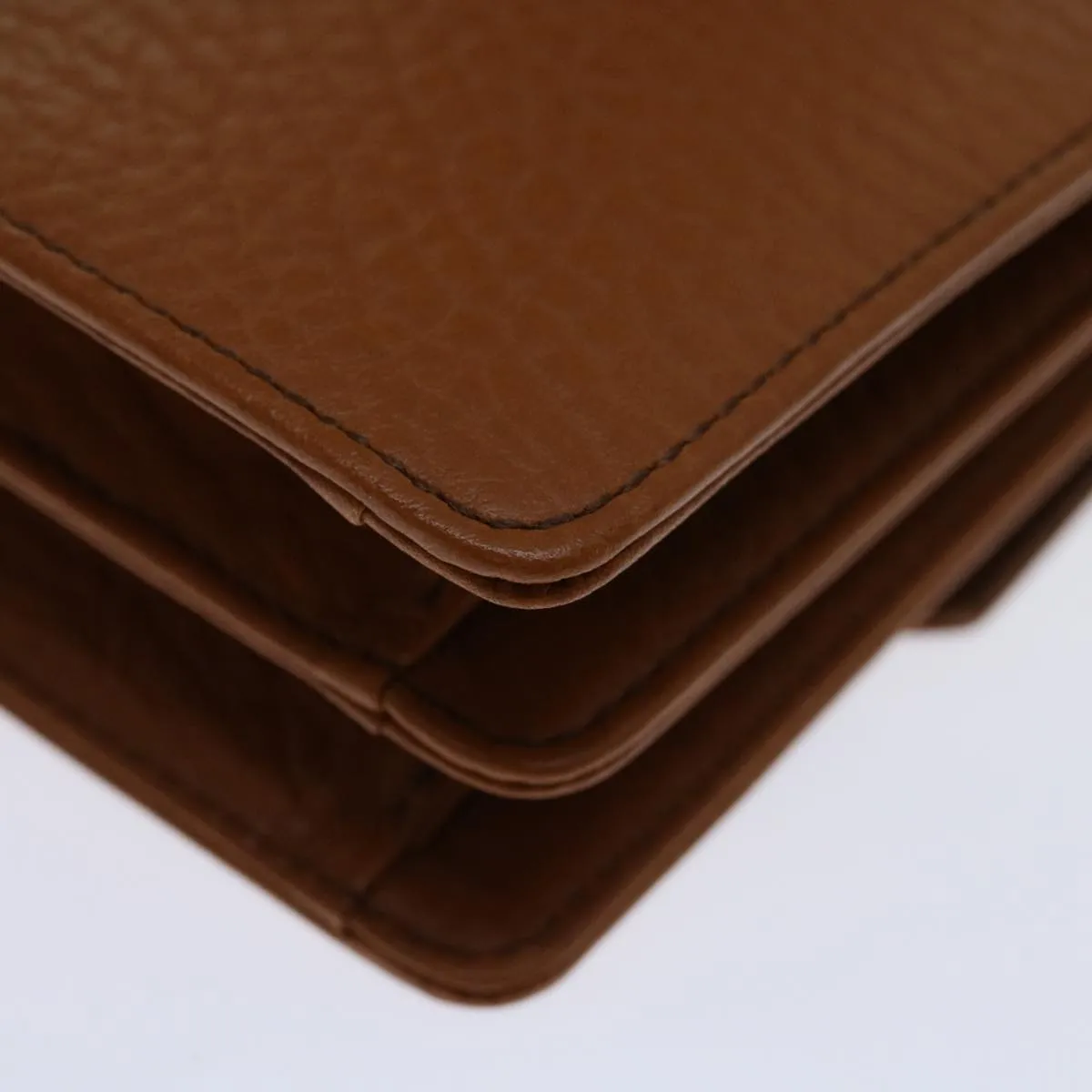 Trendy Inspired Burberryss Clutch Bag Leather Brown Auth Bs12584