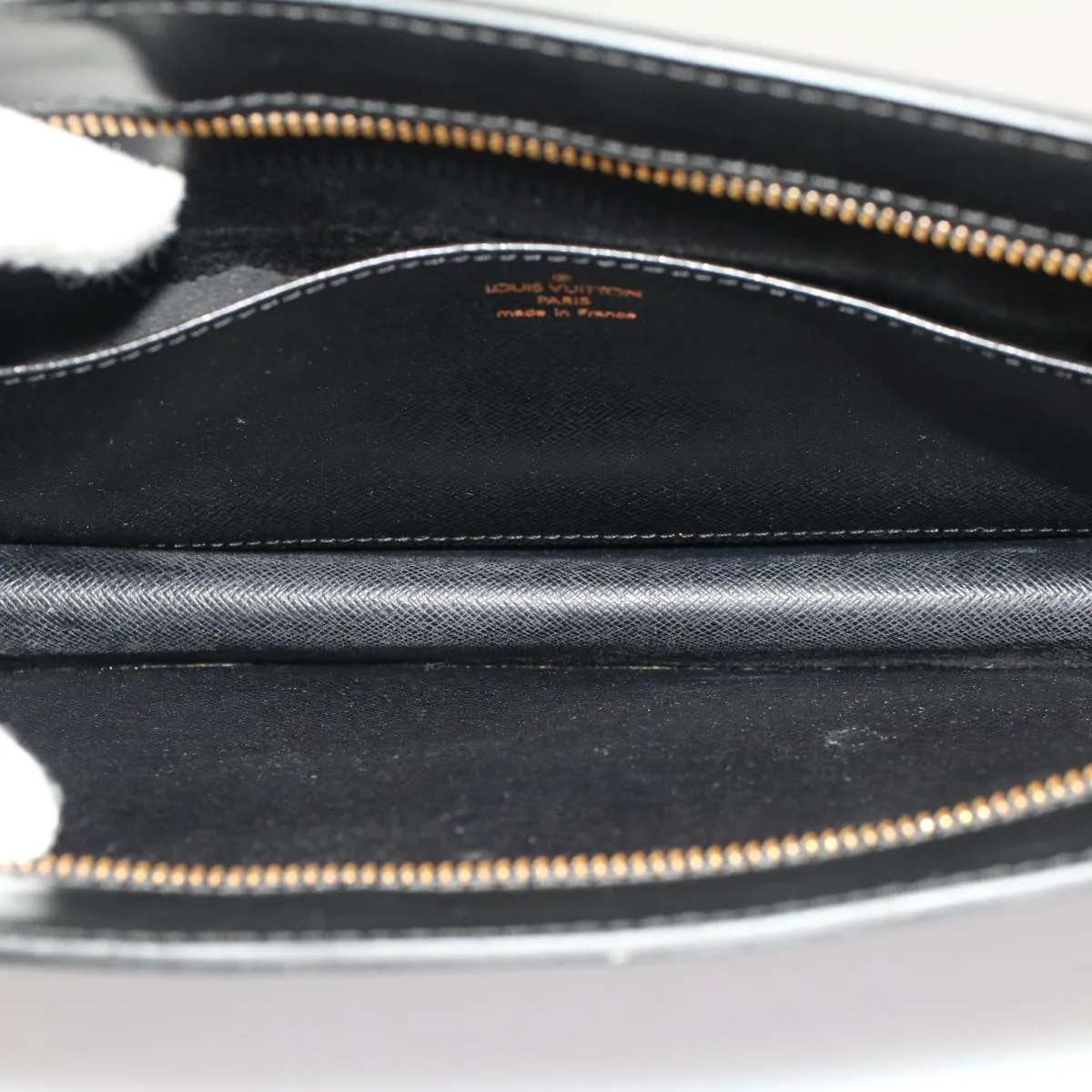 Trendy Inspired Louis Vuitton Epi Pochette Homme Clutch Bag Black M52522 Lv Auth 52970