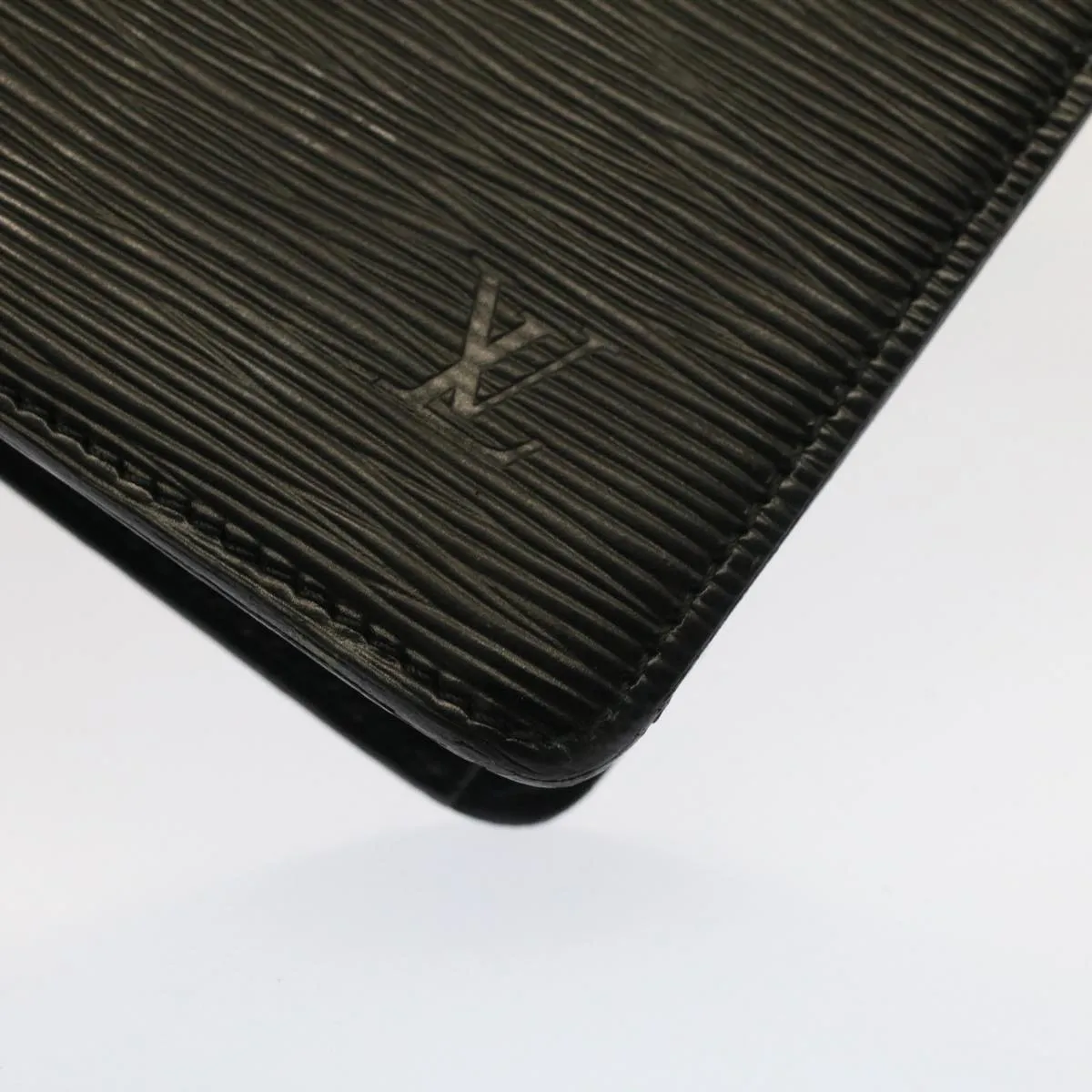 Trendy Inspired Louis Vuitton Epi Pochette Homme Clutch Bag Black M52522 Lv Auth 52970