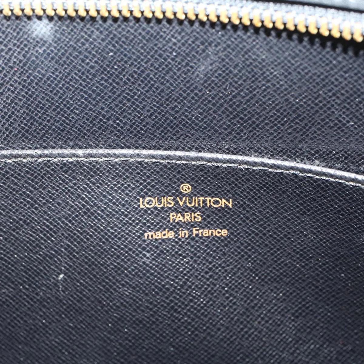 Trendy Inspired Louis Vuitton Epi Pochette Homme Clutch Bag Black M52522 Lv Auth Ki3420