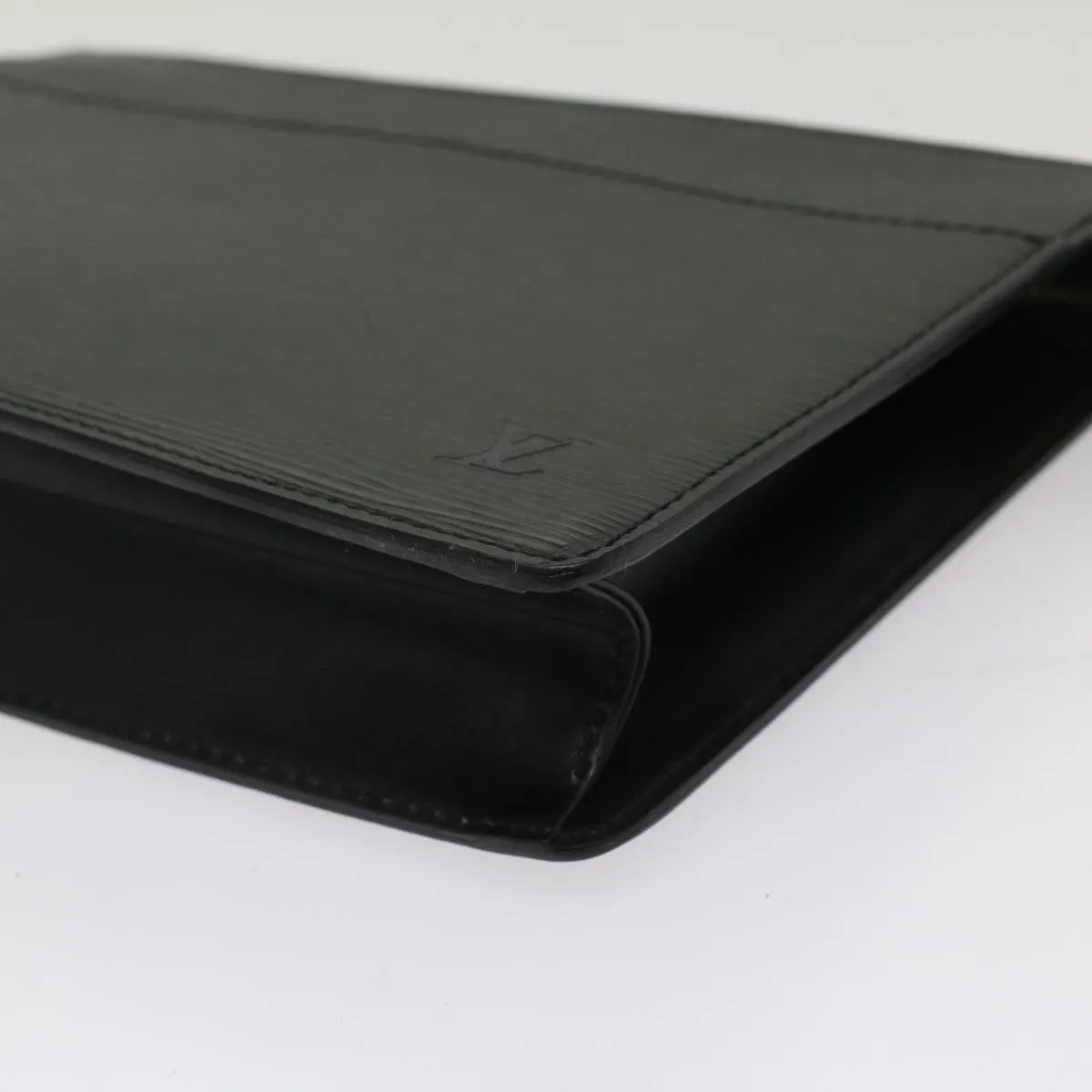 Trendy Inspired Louis Vuitton Epi Pochette Homme Clutch Bag Black M52522 Lv Auth Ki3420