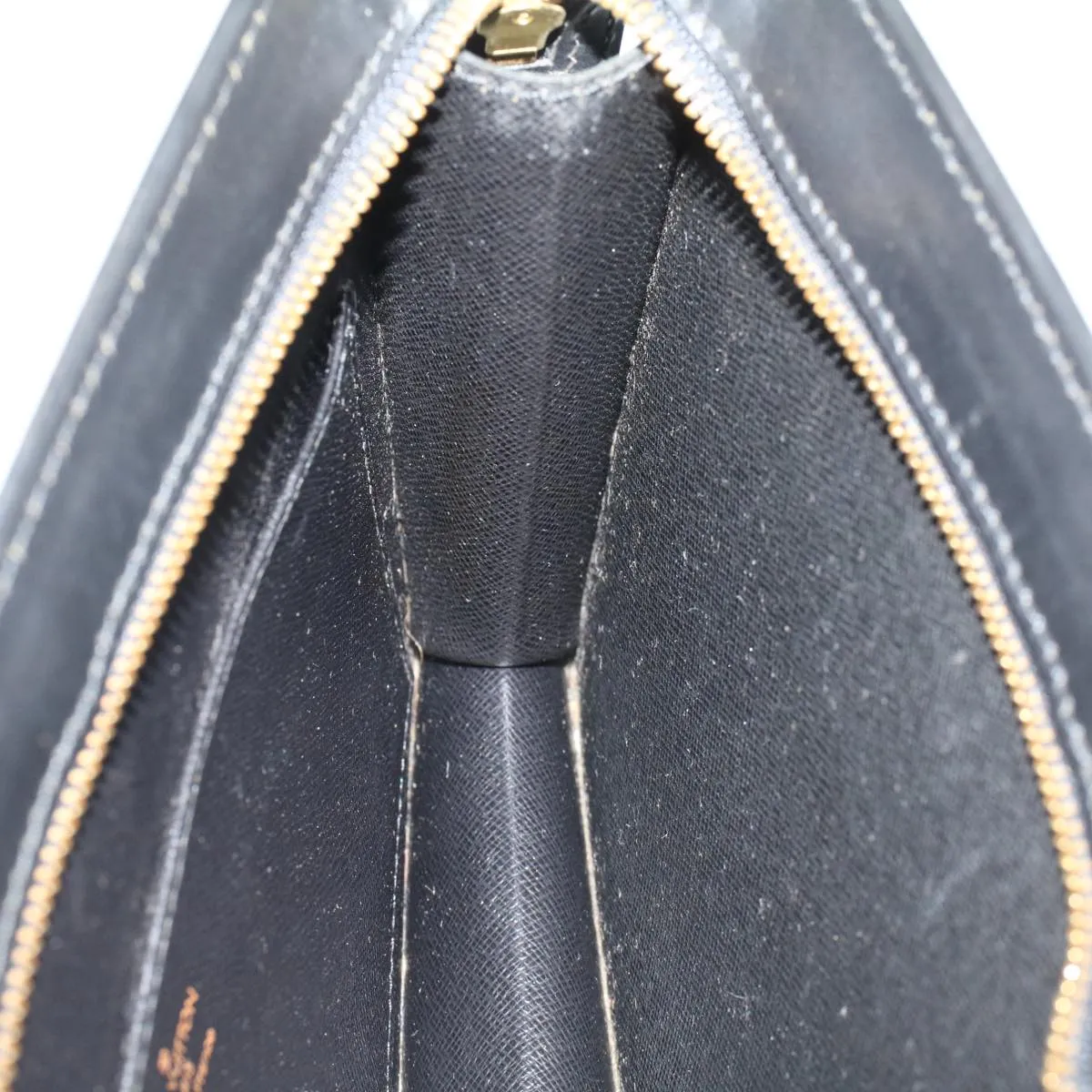 Trendy Inspired Louis Vuitton Epi Pochette Homme Clutch Bag Black M52522 Lv Auth Ki3420