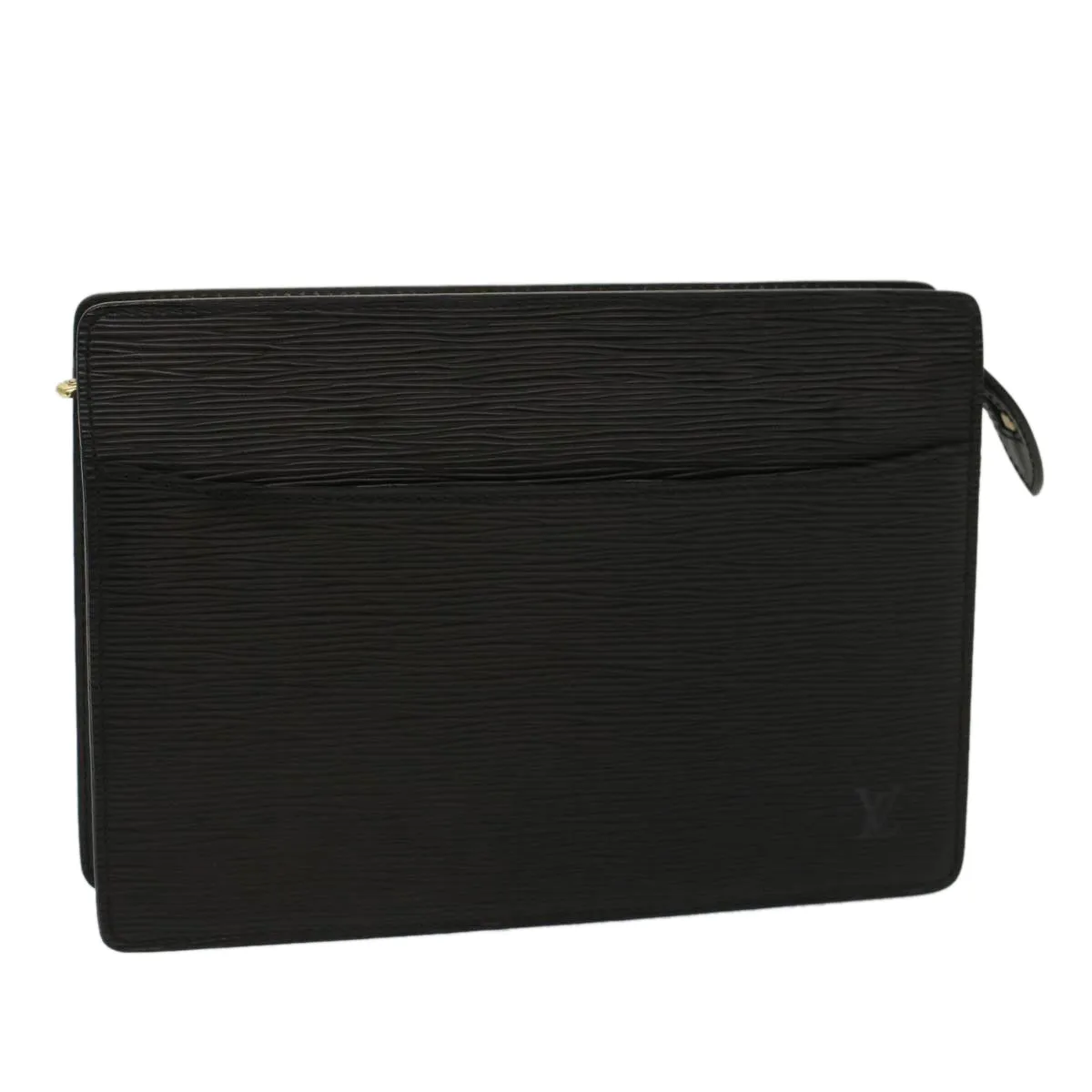 Trendy Inspired Louis Vuitton Epi Pochette Homme Clutch Bag Black M52522 Lv Auth Ki3420