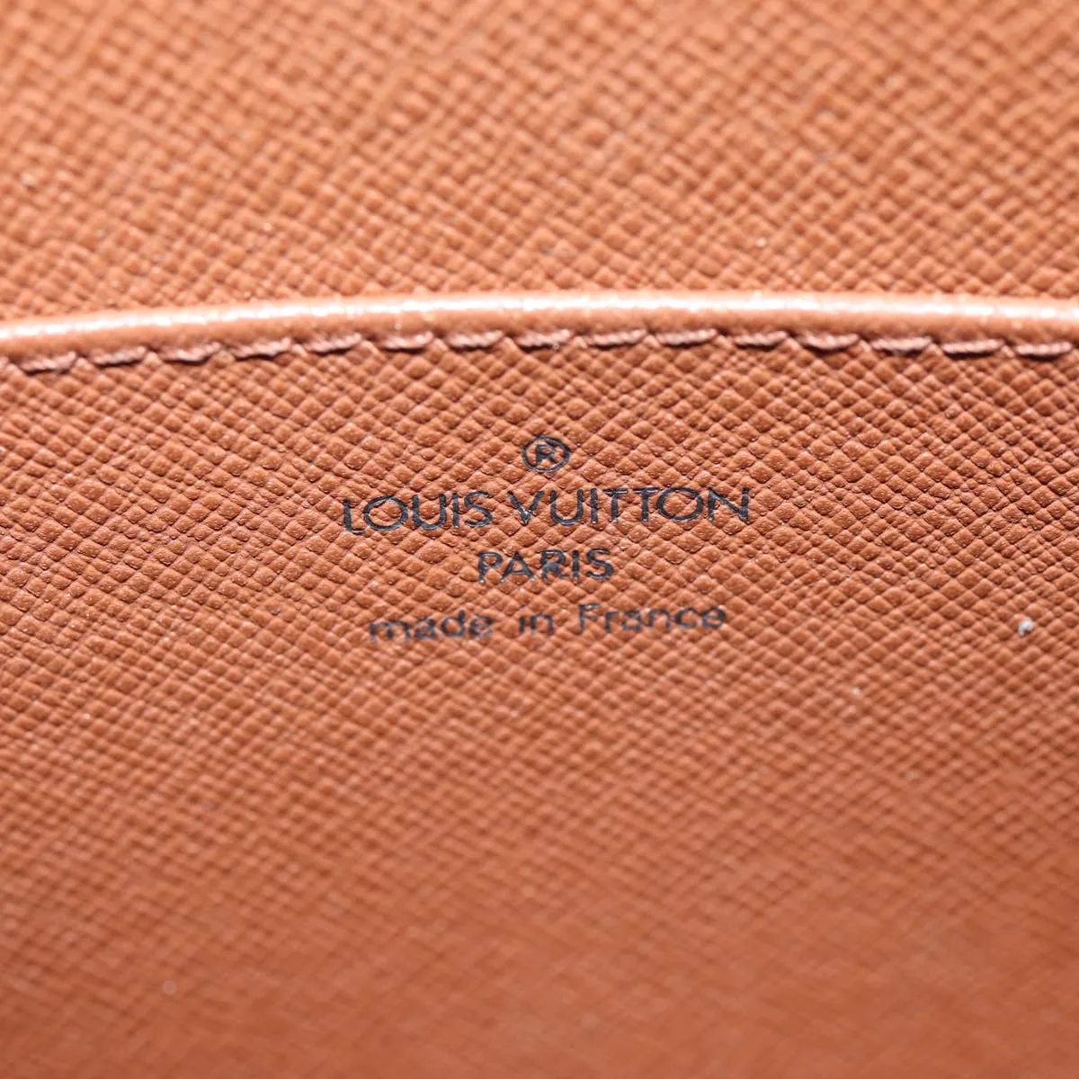 Trendy Inspired Louis Vuitton Epi Pochette Homme Clutch Bag Brown Zipangu Gold M52528 Auth 88069
