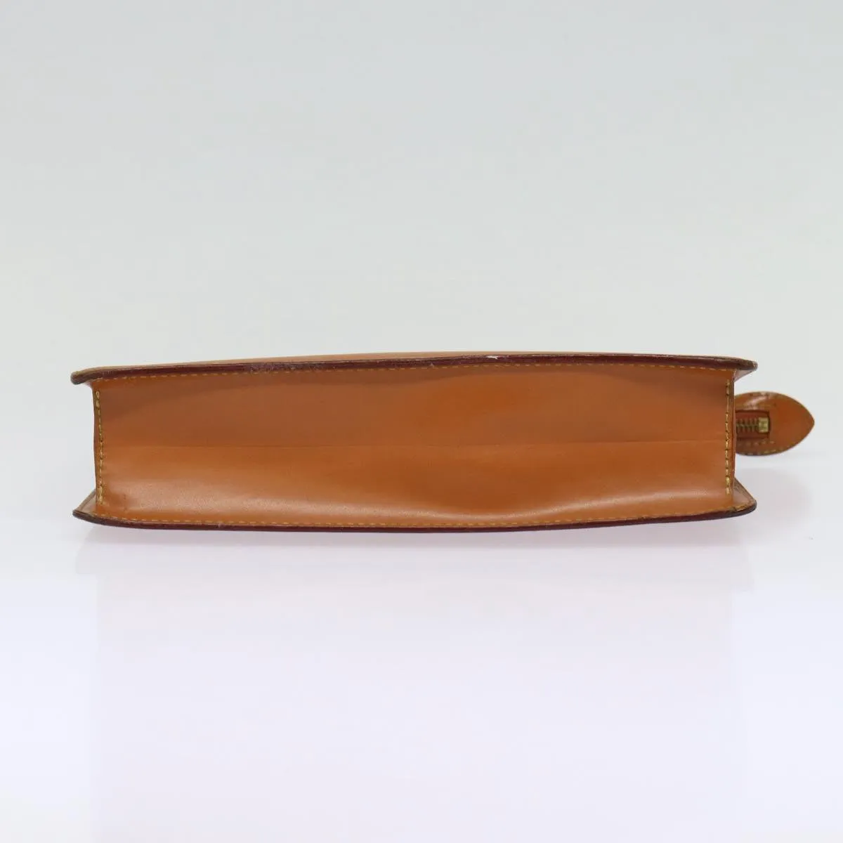 Trendy Inspired Louis Vuitton Epi Pochette Homme Clutch Bag Brown Zipangu Gold M52528 Auth 88069