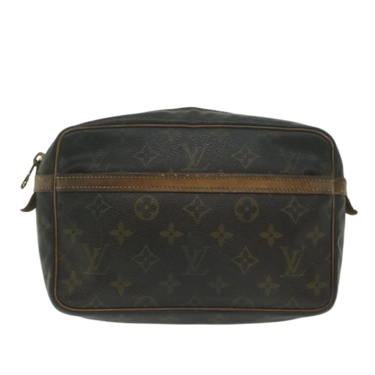 Trendy Inspired Louis Vuitton Monogram Compiegne 23 Clutch Bag M51847 Lv Auth 64705