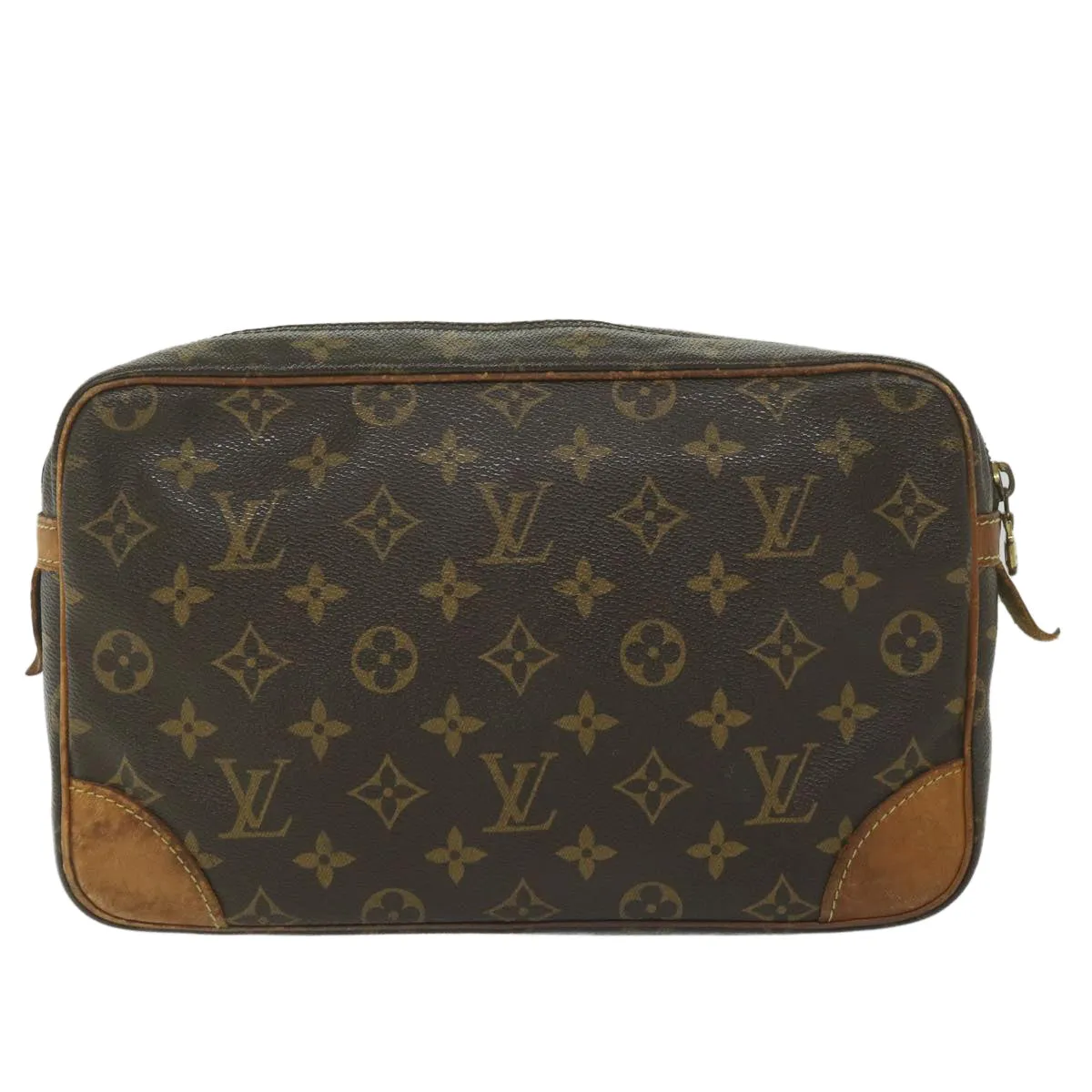 Trendy Inspired Louis Vuitton Monogram Compiegne 28 Clutch Bag M51845 Lv Auth Bs10529
