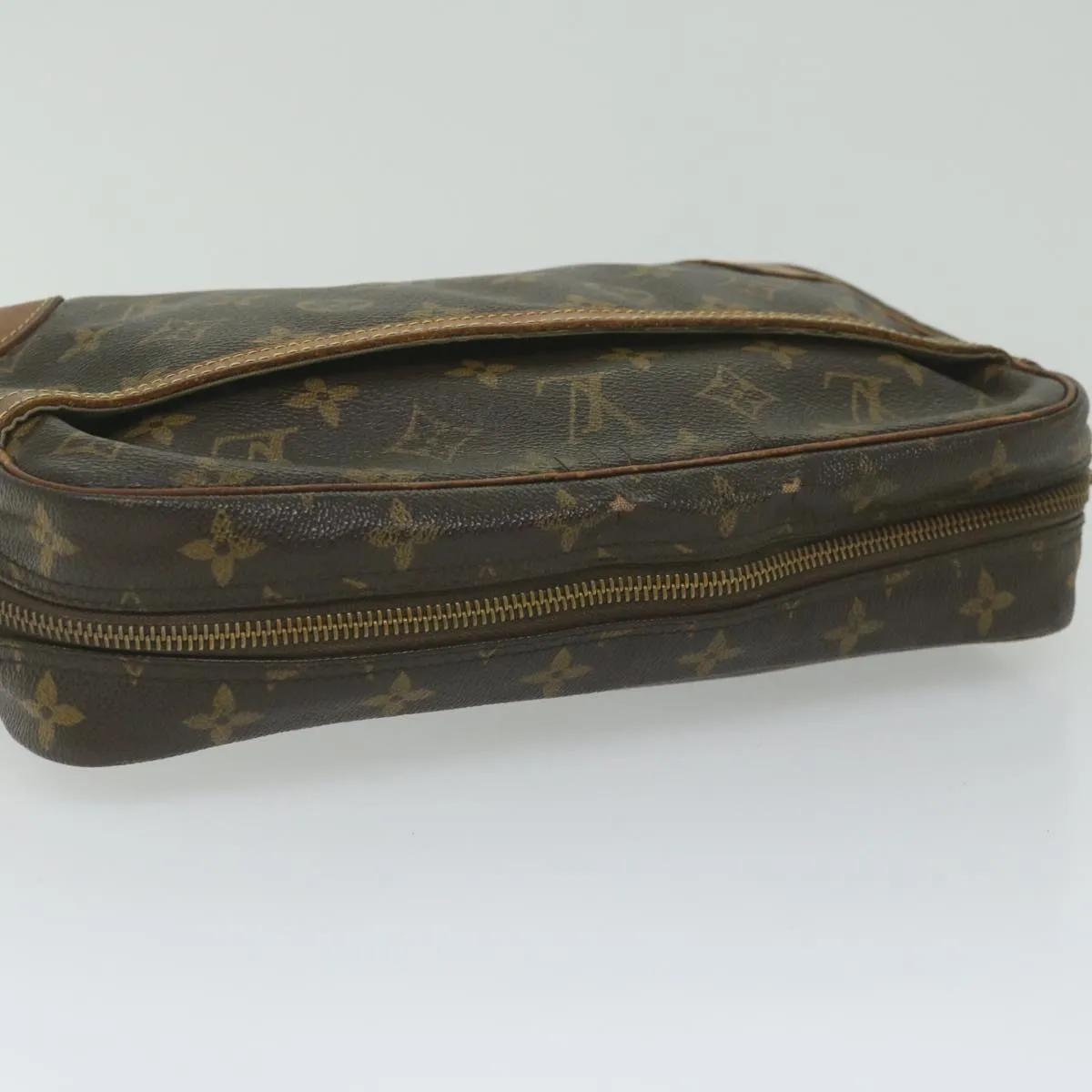 Trendy Inspired Louis Vuitton Monogram Compiegne 28 Clutch Bag M51845 Lv Auth Bs10529