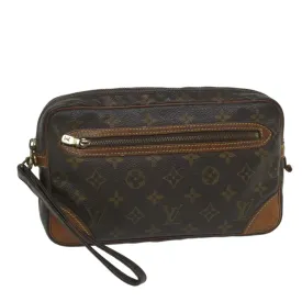 Trendy Inspired Louis Vuitton Monogram Marly Dragonne Gm Clutch Bag M51825 Lv Auth 56914