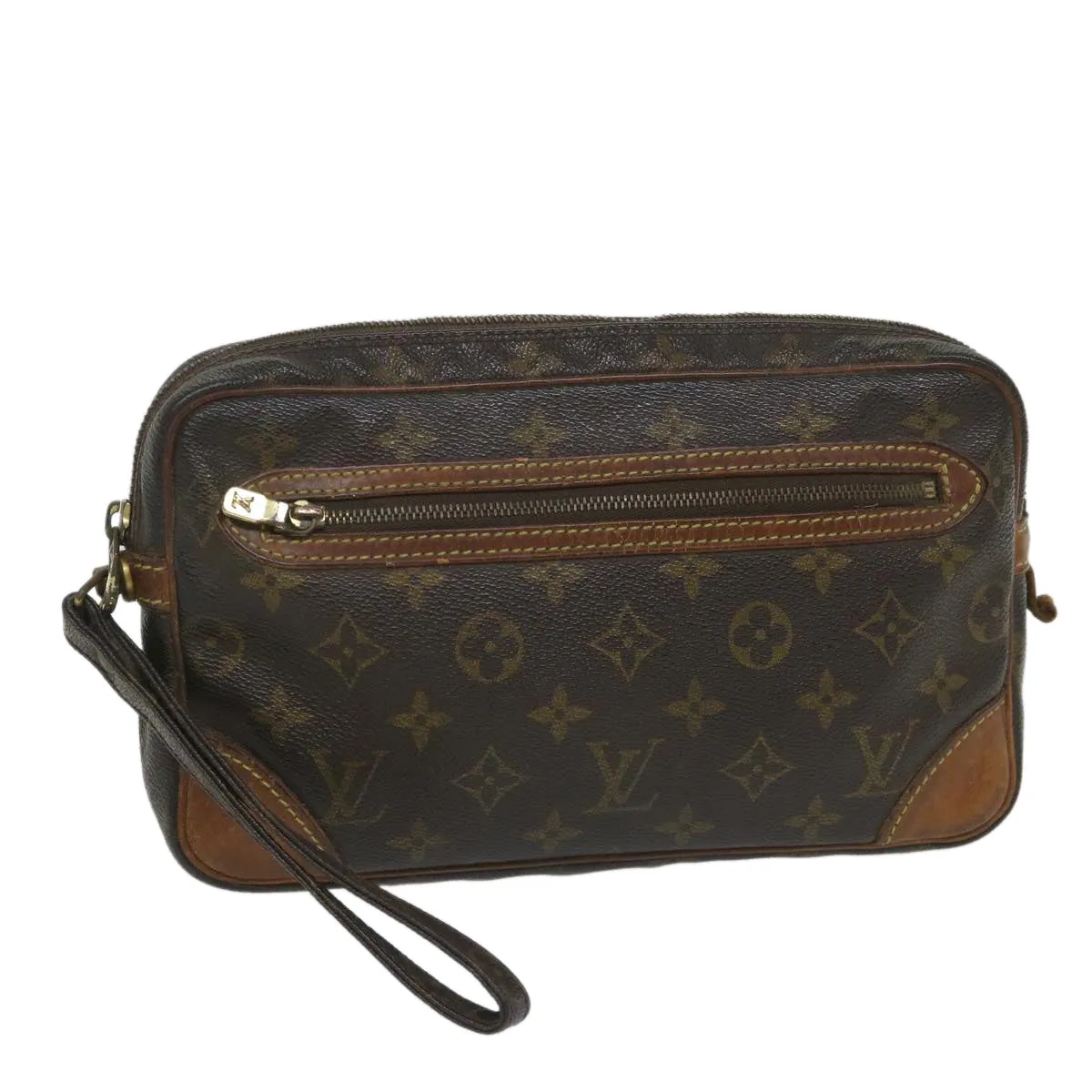 Trendy Inspired Louis Vuitton Monogram Marly Dragonne Gm Clutch Bag M51825 Lv Auth 56914