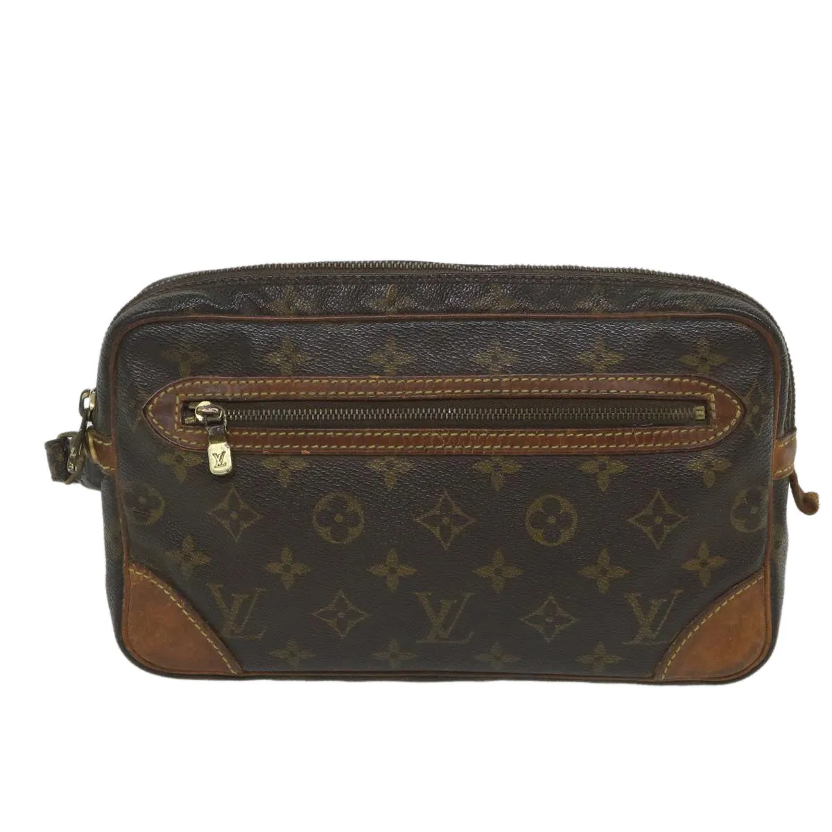 Trendy Inspired Louis Vuitton Monogram Marly Dragonne Gm Clutch Bag M51825 Lv Auth 56914