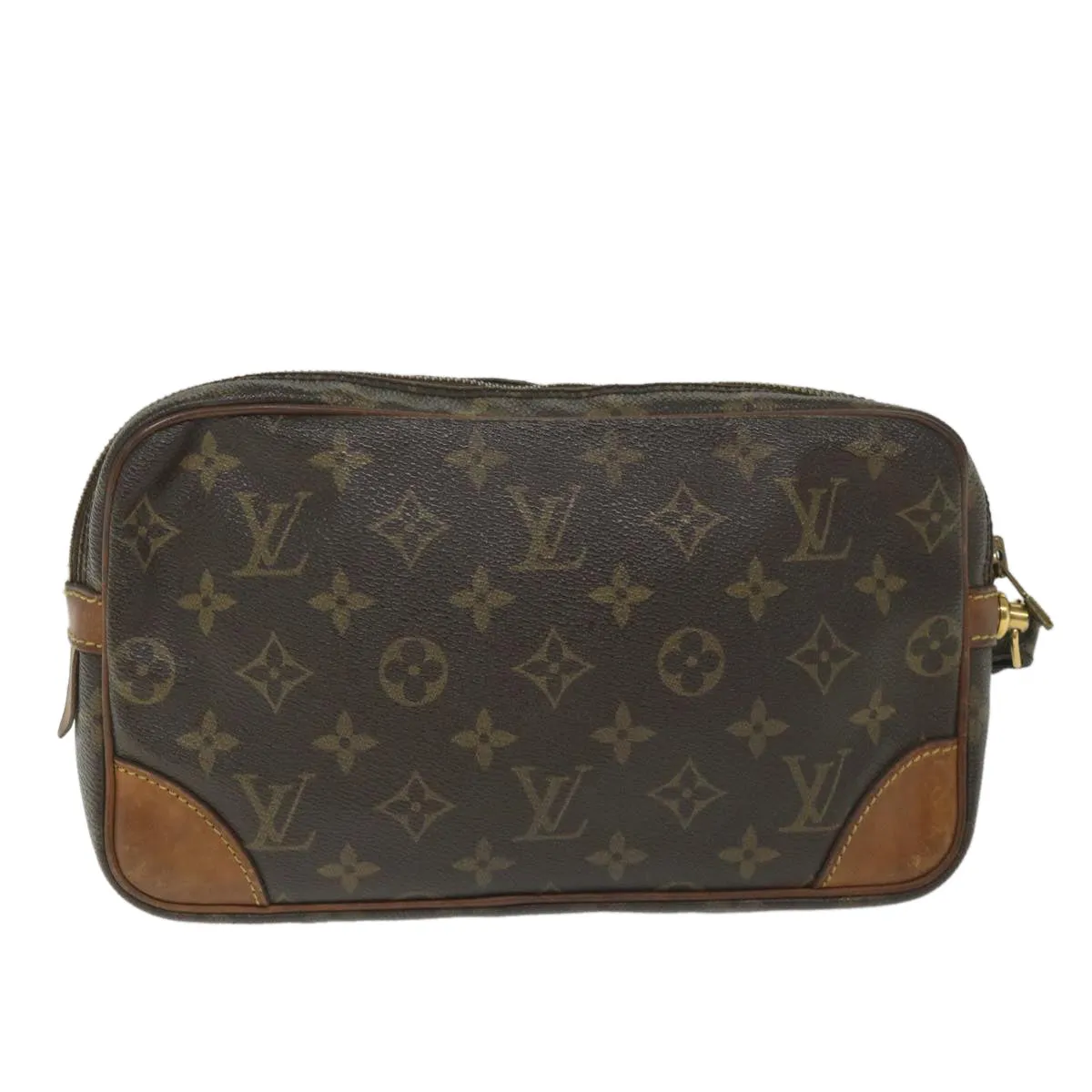 Trendy Inspired Louis Vuitton Monogram Marly Dragonne Gm Clutch Bag M51825 Lv Auth Ac2410
