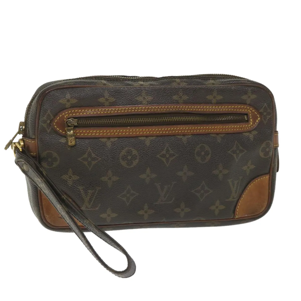 Trendy Inspired Louis Vuitton Monogram Marly Dragonne Gm Clutch Bag M51825 Lv Auth Ac2410