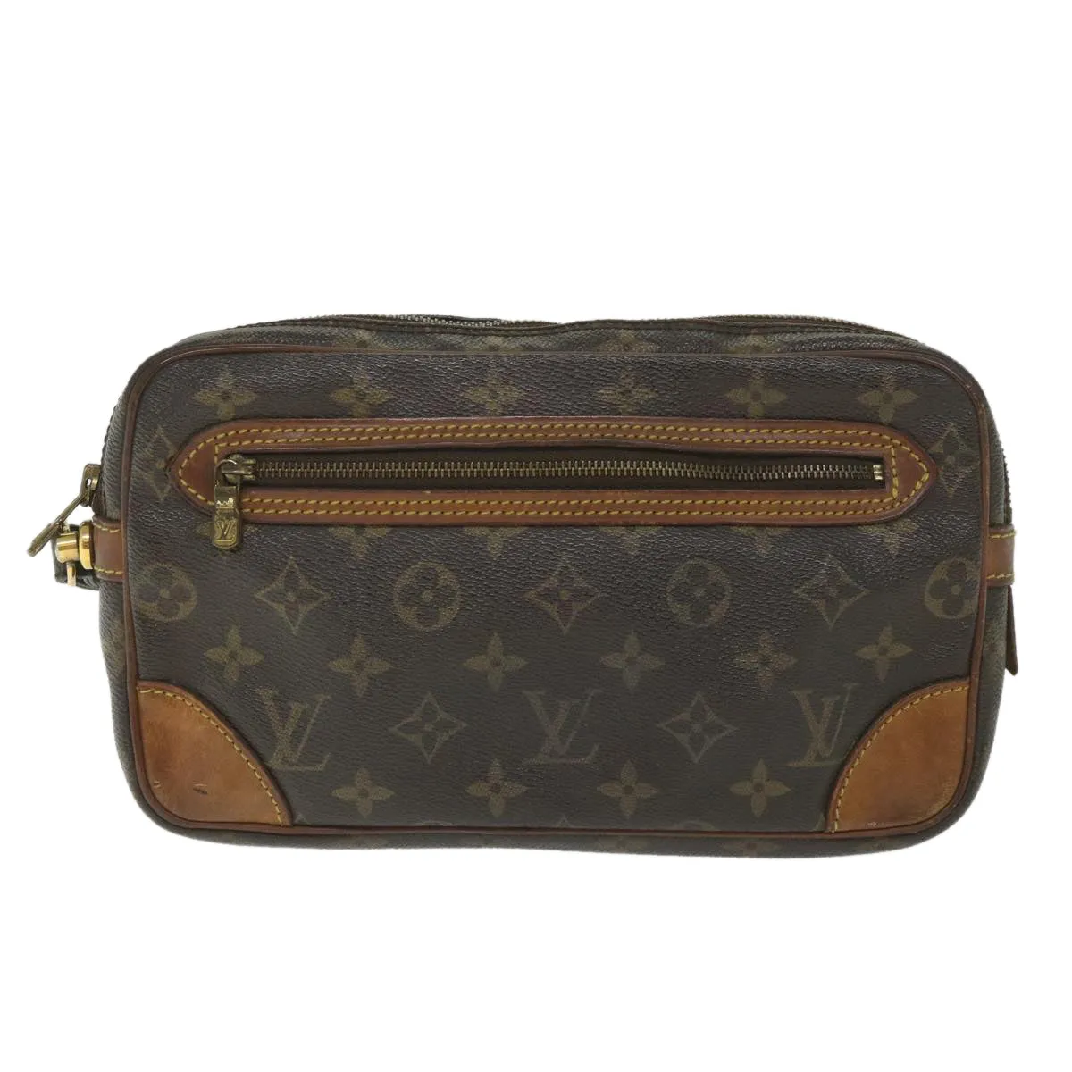 Trendy Inspired Louis Vuitton Monogram Marly Dragonne Gm Clutch Bag M51825 Lv Auth Ac2410