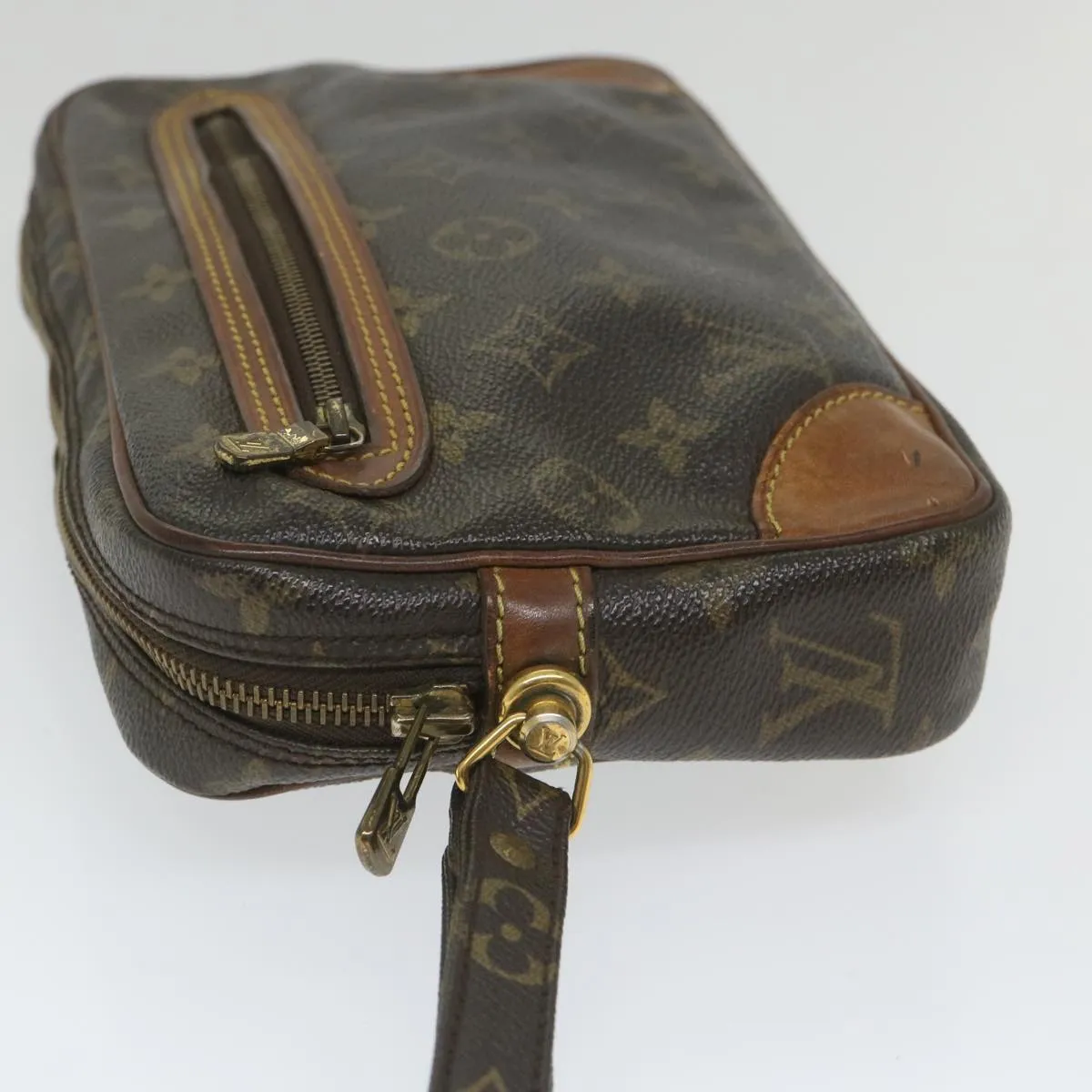 Trendy Inspired Louis Vuitton Monogram Marly Dragonne Gm Clutch Bag M51825 Lv Auth Ac2410