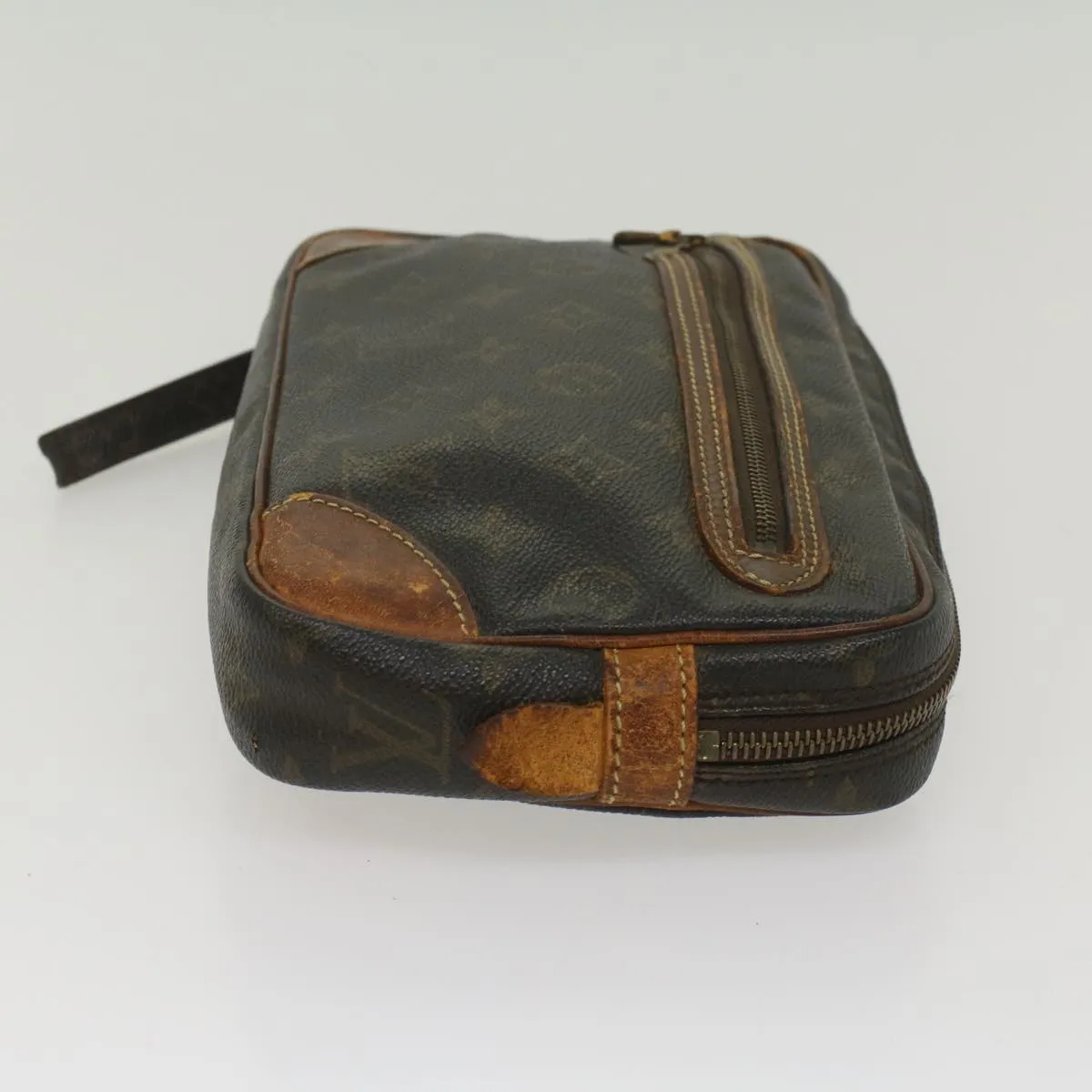 Trendy Inspired Louis Vuitton Monogram Marly Dragonne Pm Clutch Bag M51827 Lv Auth Bs8871