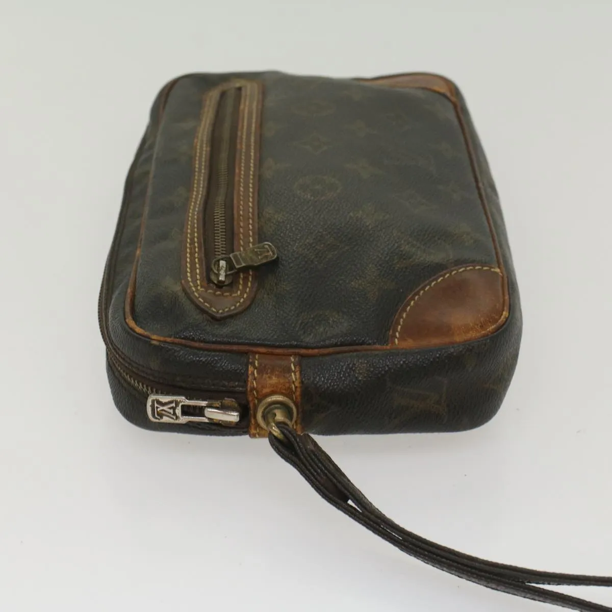 Trendy Inspired Louis Vuitton Monogram Marly Dragonne Pm Clutch Bag M51827 Lv Auth Bs8871
