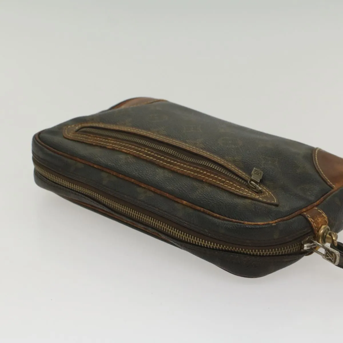 Trendy Inspired Louis Vuitton Monogram Marly Dragonne Pm Clutch Bag M51827 Lv Auth Bs8871
