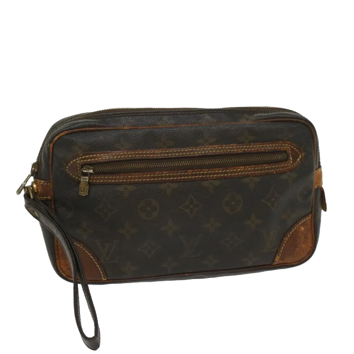 Trendy Inspired Louis Vuitton Monogram Marly Dragonne Pm Clutch Bag M51827 Lv Auth Bs8871