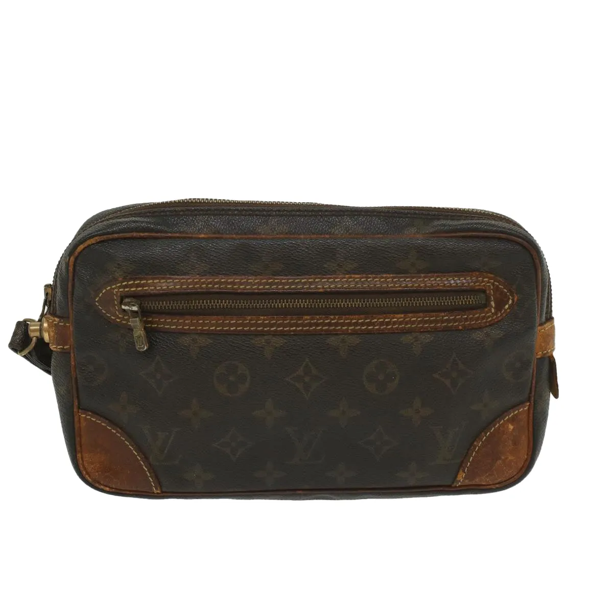 Trendy Inspired Louis Vuitton Monogram Marly Dragonne Pm Clutch Bag M51827 Lv Auth Bs8871