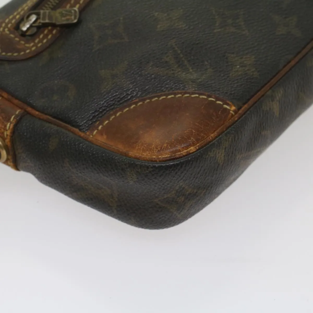 Trendy Inspired Louis Vuitton Monogram Marly Dragonne Pm Clutch Bag M51827 Lv Auth Bs8871