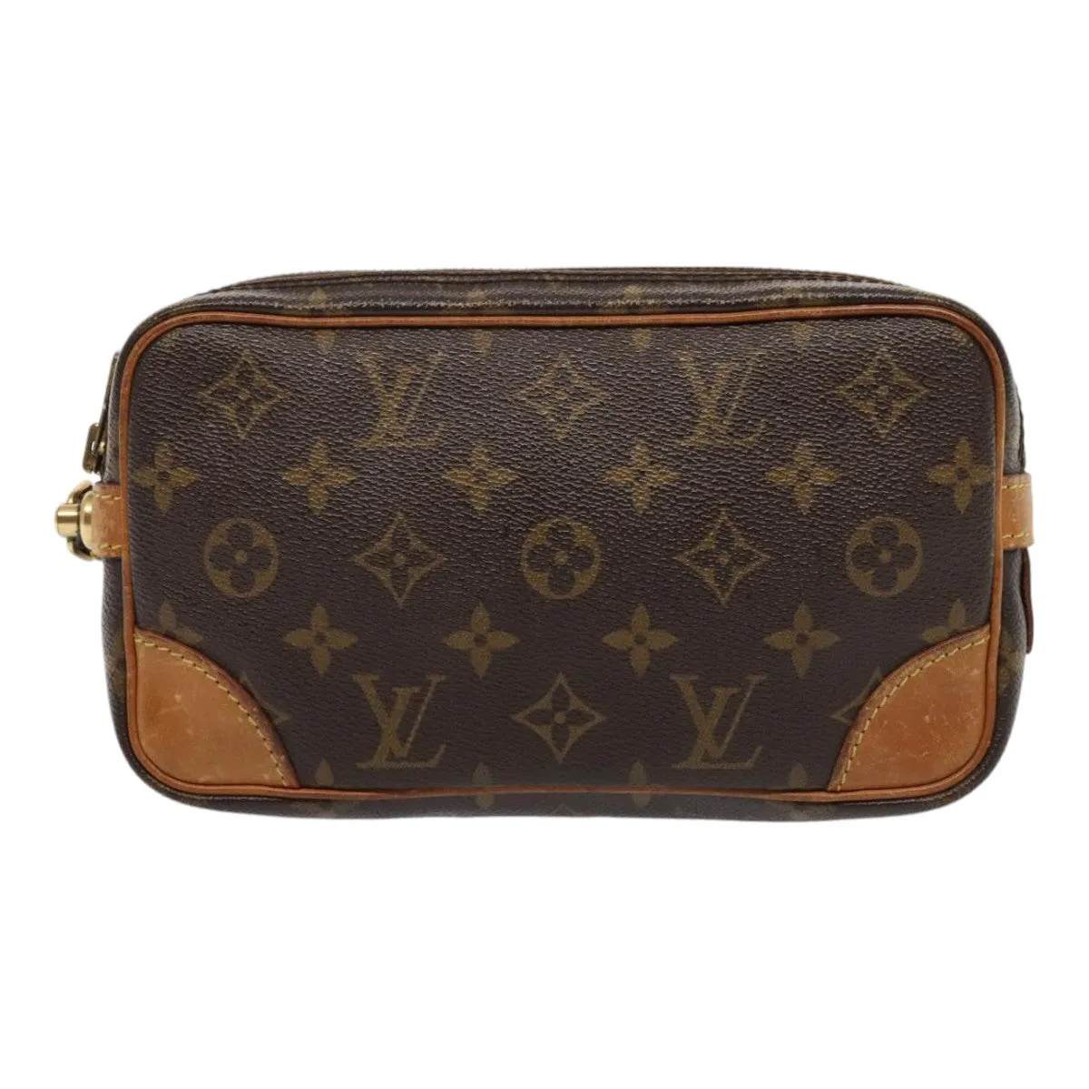 Trendy Inspired Louis Vuitton Monogram Marly Dragonne Pm Clutch Bag M51827 Lv Auth Tb1138