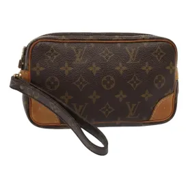 Trendy Inspired Louis Vuitton Monogram Marly Dragonne Pm Clutch Bag M51827 Lv Auth Tb1138