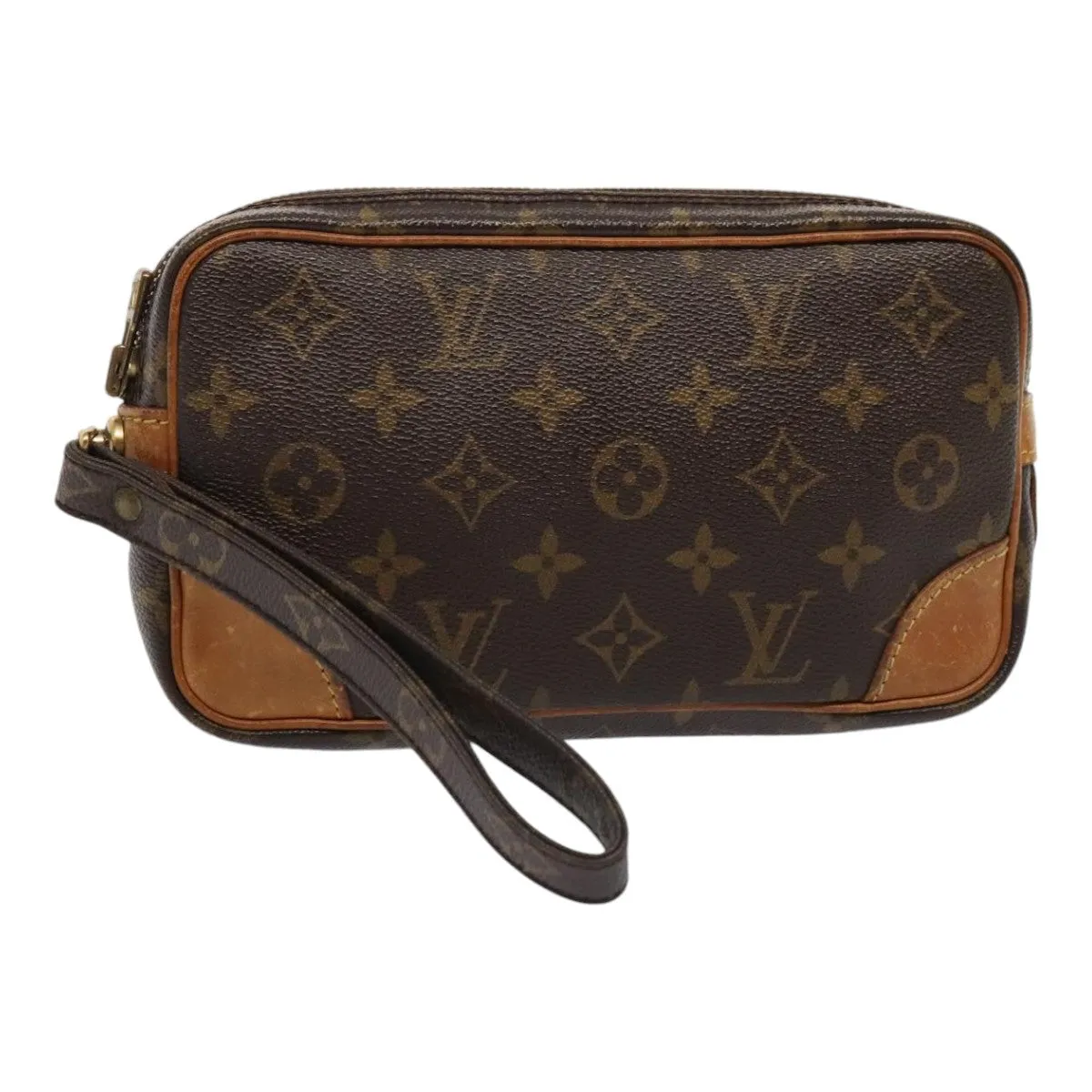 Trendy Inspired Louis Vuitton Monogram Marly Dragonne Pm Clutch Bag M51827 Lv Auth Tb1138