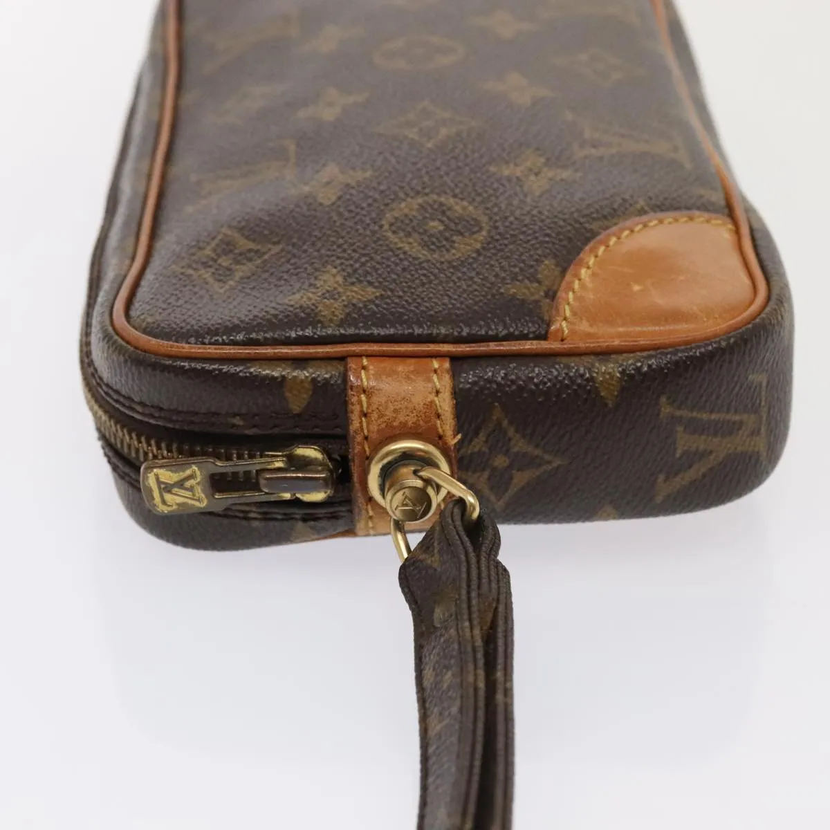 Trendy Inspired Louis Vuitton Monogram Marly Dragonne Pm Clutch Bag M51827 Lv Auth Tb1138