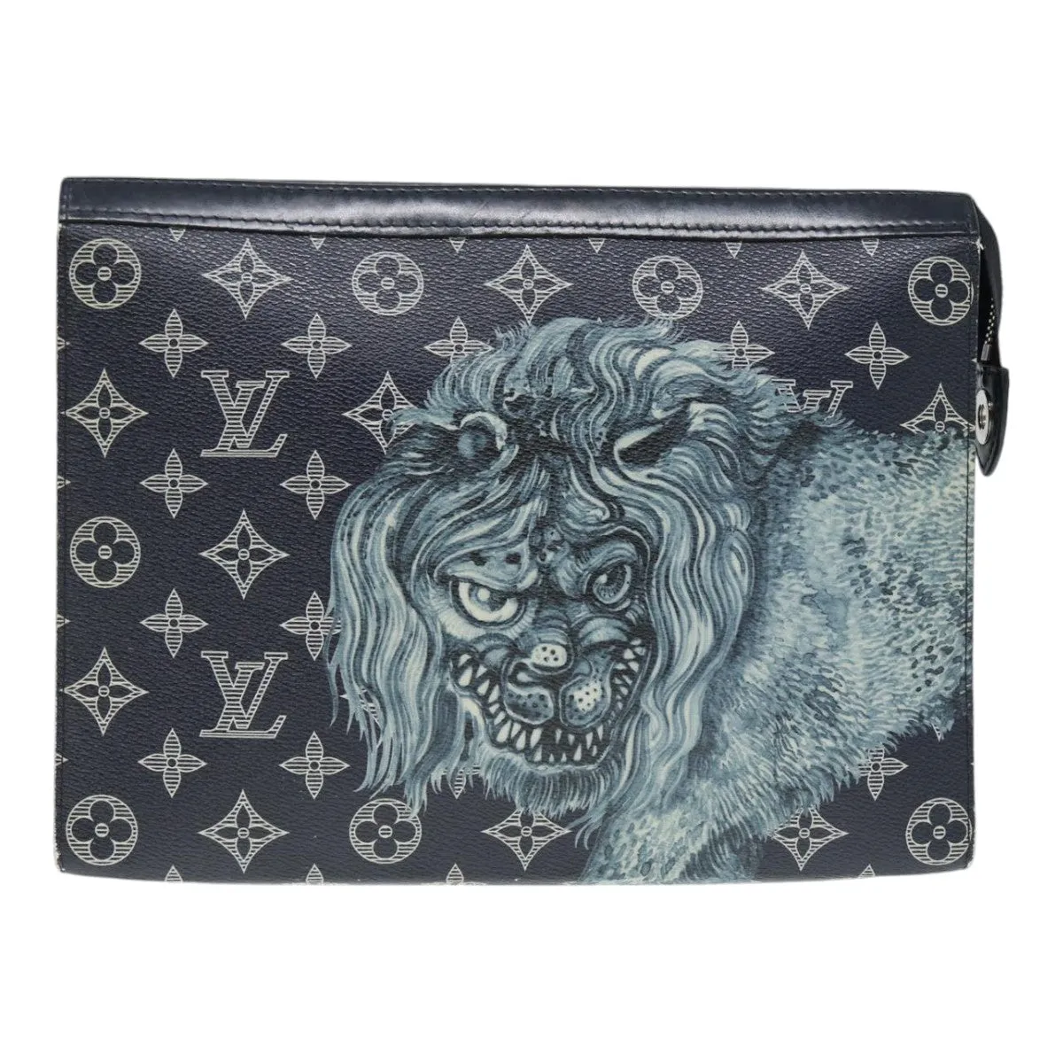Trendy Inspired Louis Vuitton Monogram Savanna Pochette Voyage Clutch Bag M66639 Lv Auth 85659