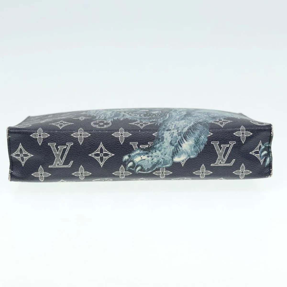 Trendy Inspired Louis Vuitton Monogram Savanna Pochette Voyage Clutch Bag M66639 Lv Auth 85659