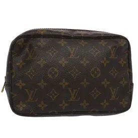 Trendy Inspired Louis Vuitton Monogram Trousse Toilette 23 Clutch Bag M47524 Lv Auth Am5264