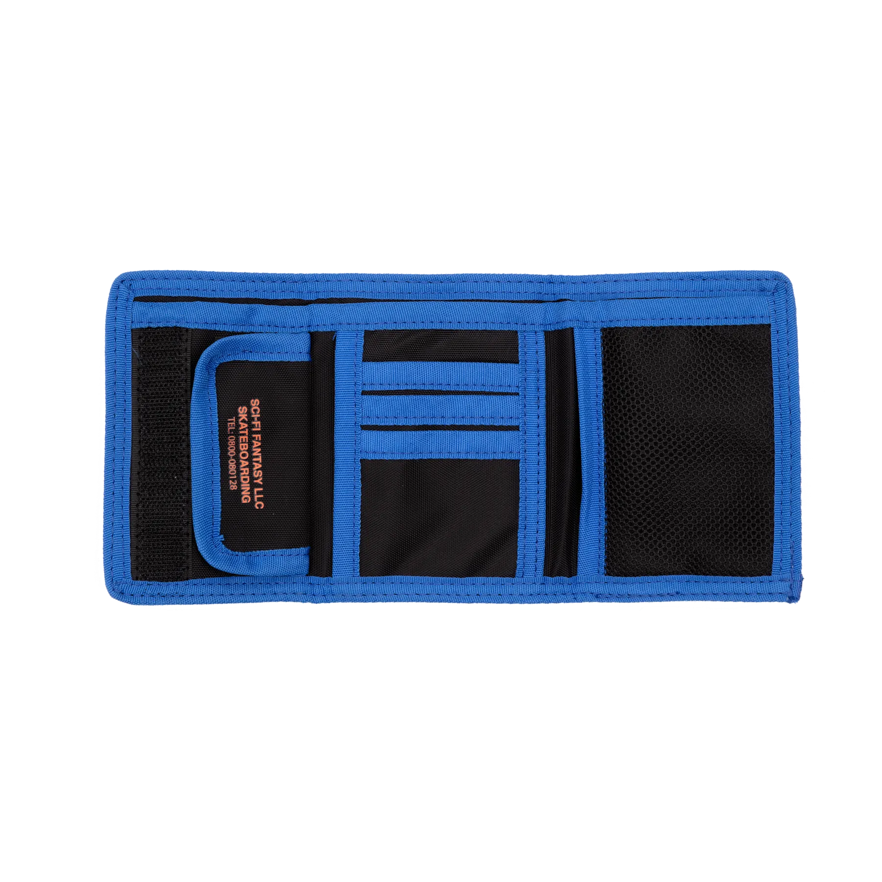 Tri Fold Velcro Wallet - Black