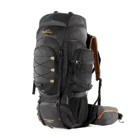 Tripole Walker Pro Metal Frame Rucksack with Rain Cover for Trekking & Travel | Front Opening | Laptop Sleeve | Men & Women | 5 Year Warranty | 80 Litres | Black