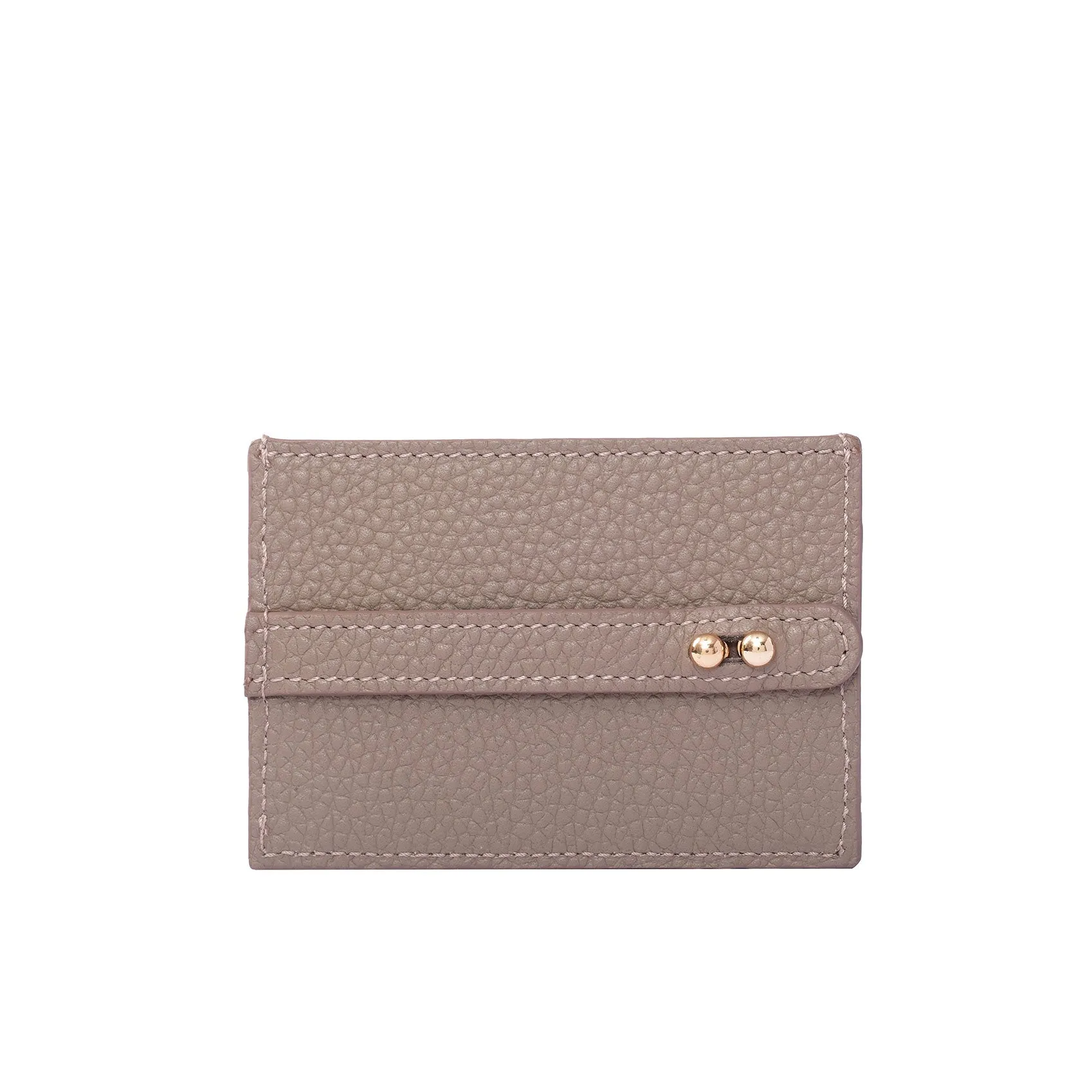 UMBI Personalized Leather Cardholder  - Beige