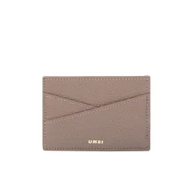 UMBI Personalized Leather Cardholder  - Beige