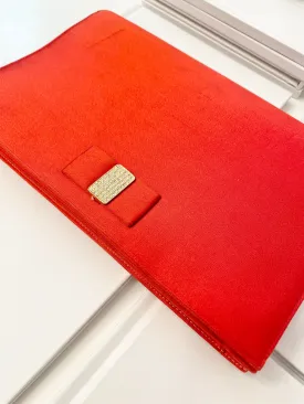Vintage rare Coblentz for Saks Fifth Ave stunning crimson satin bow bag...so divine!